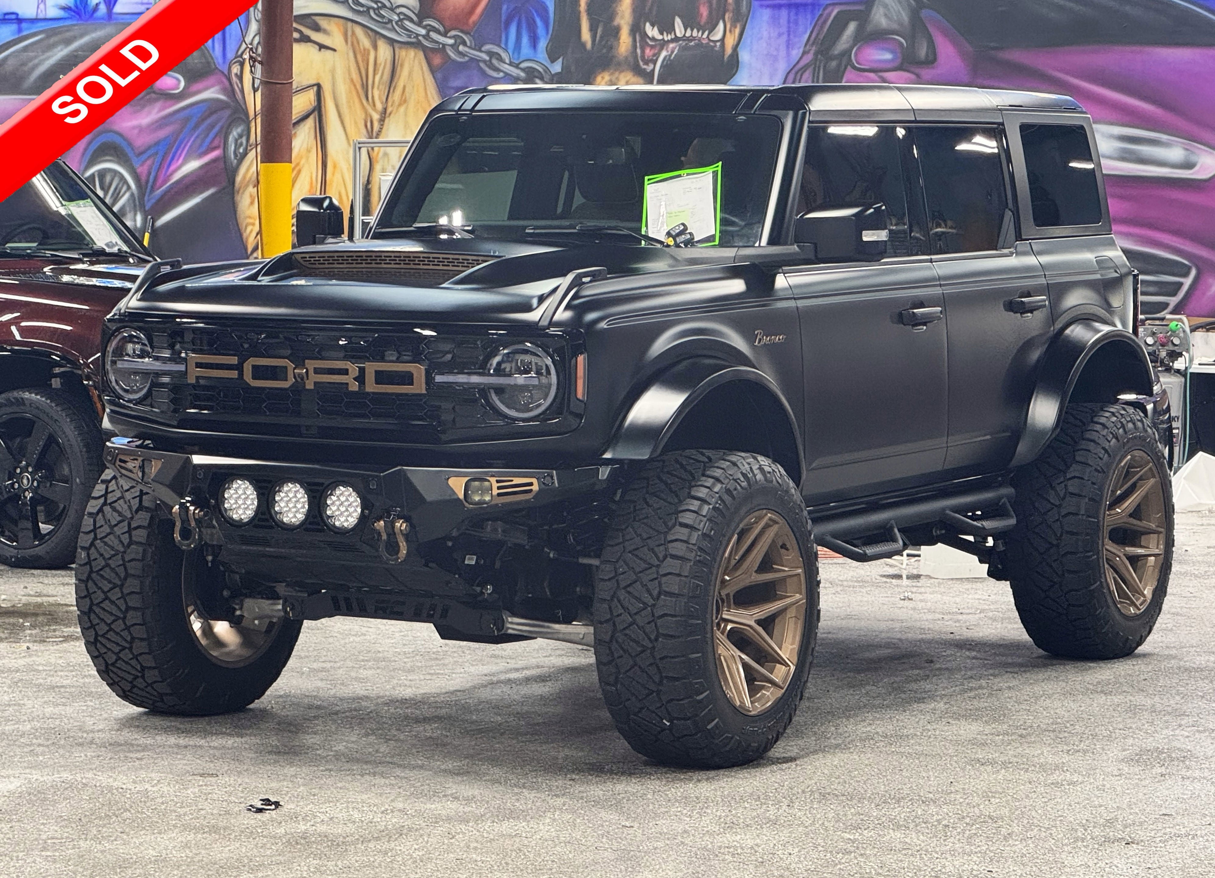 2025 Ford Bronco Outer Banks V6 Luxury Package Hard Top Custom Lifted Matte Black