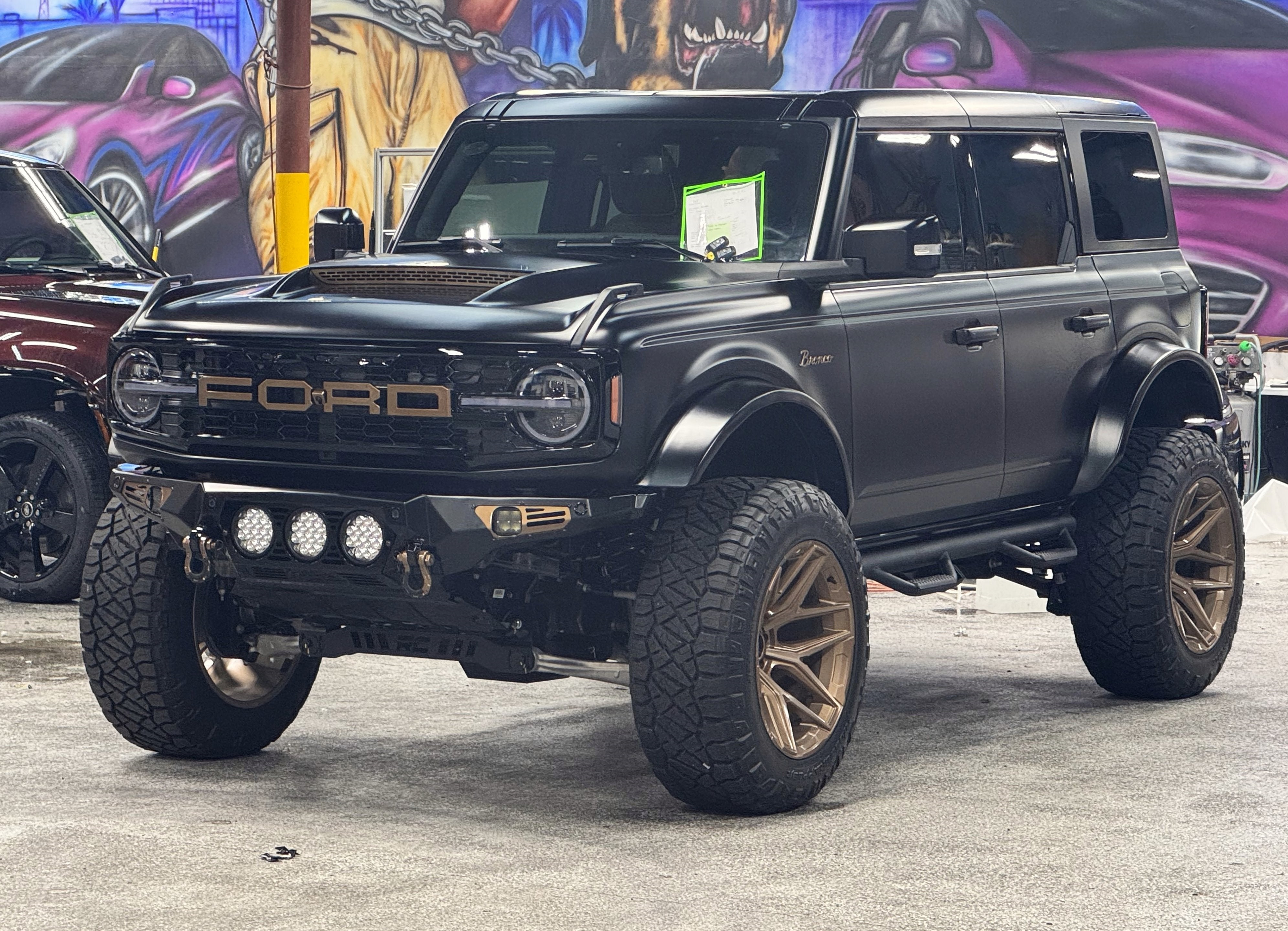 2025 Ford Bronco Outer Banks V6 Luxury Package Hard Top Custom Lifted Matte Black