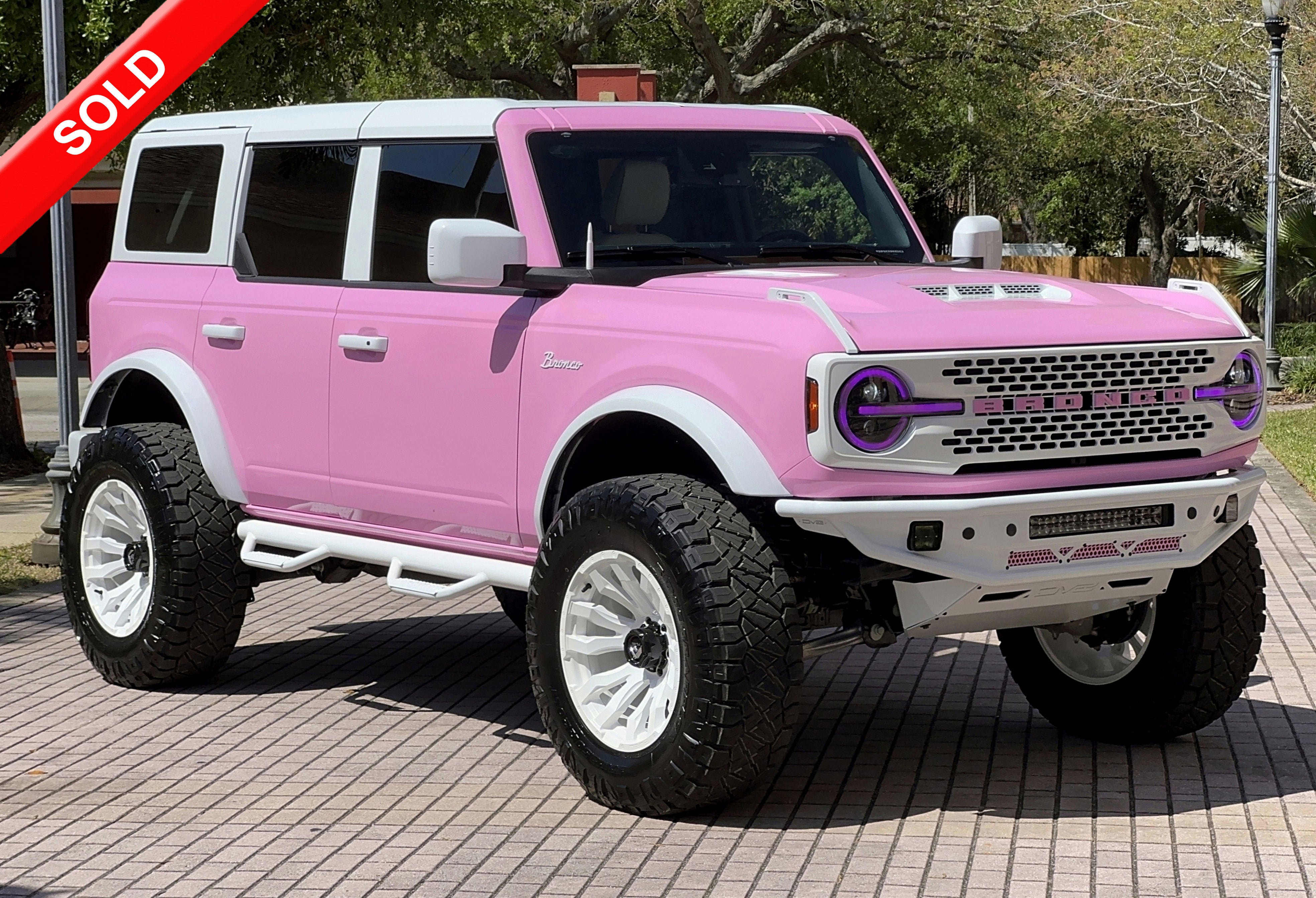 2024 Ford Bronco Pink Hard Top Custom Lifted