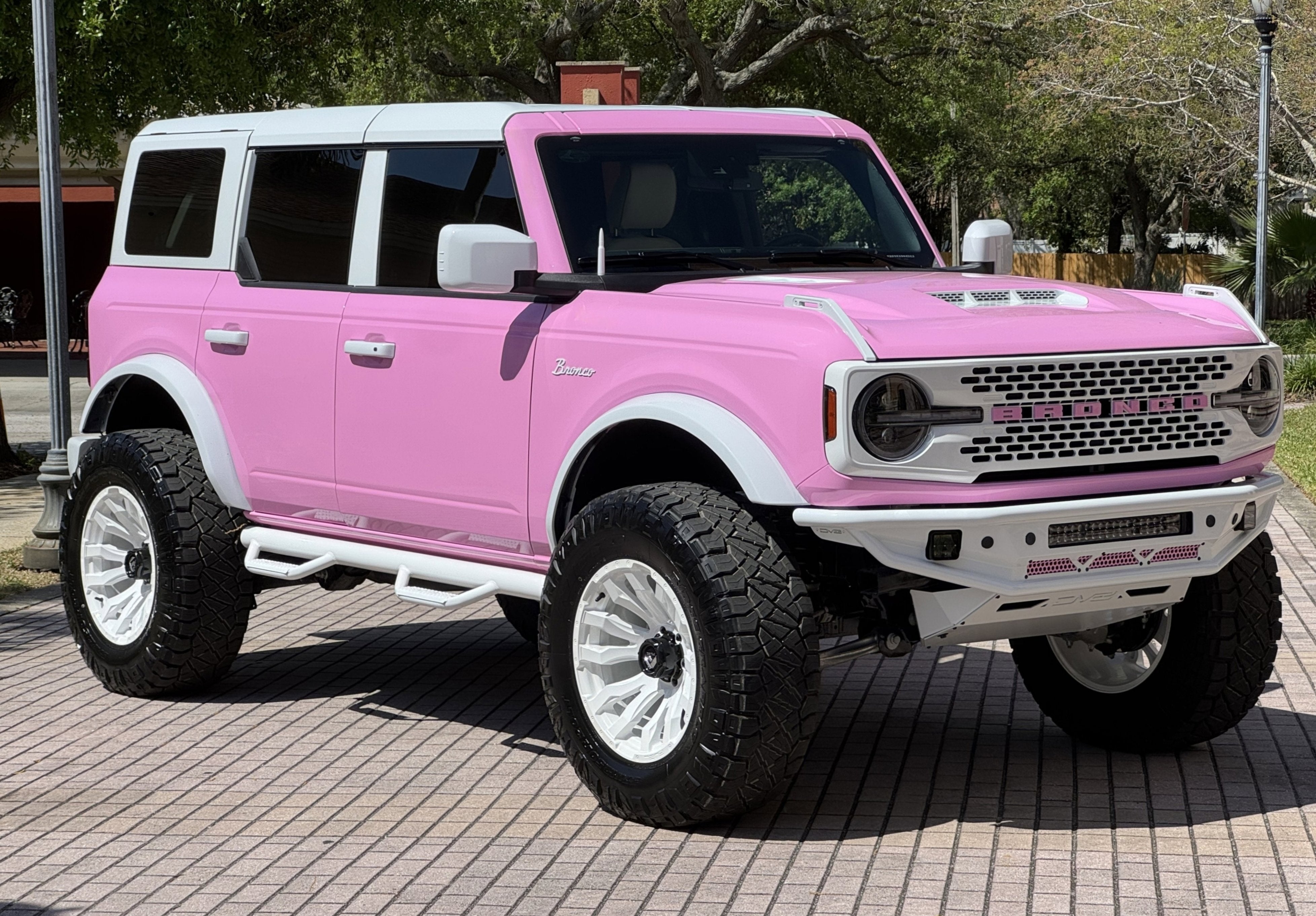 2024 Ford Bronco Pink Hard Top Custom Lifted