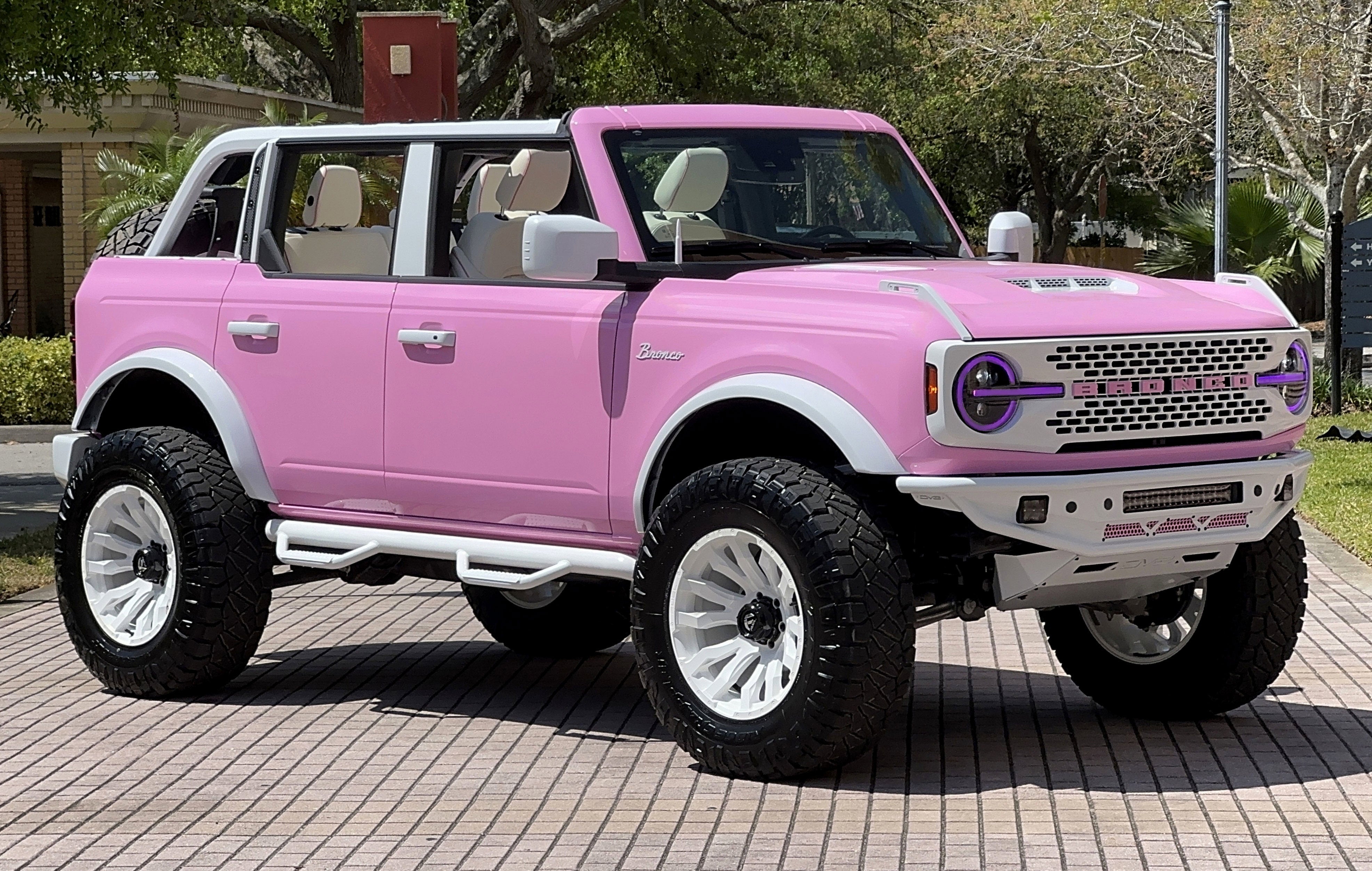 2024 Ford Bronco Pink Hard Top Custom Lifted