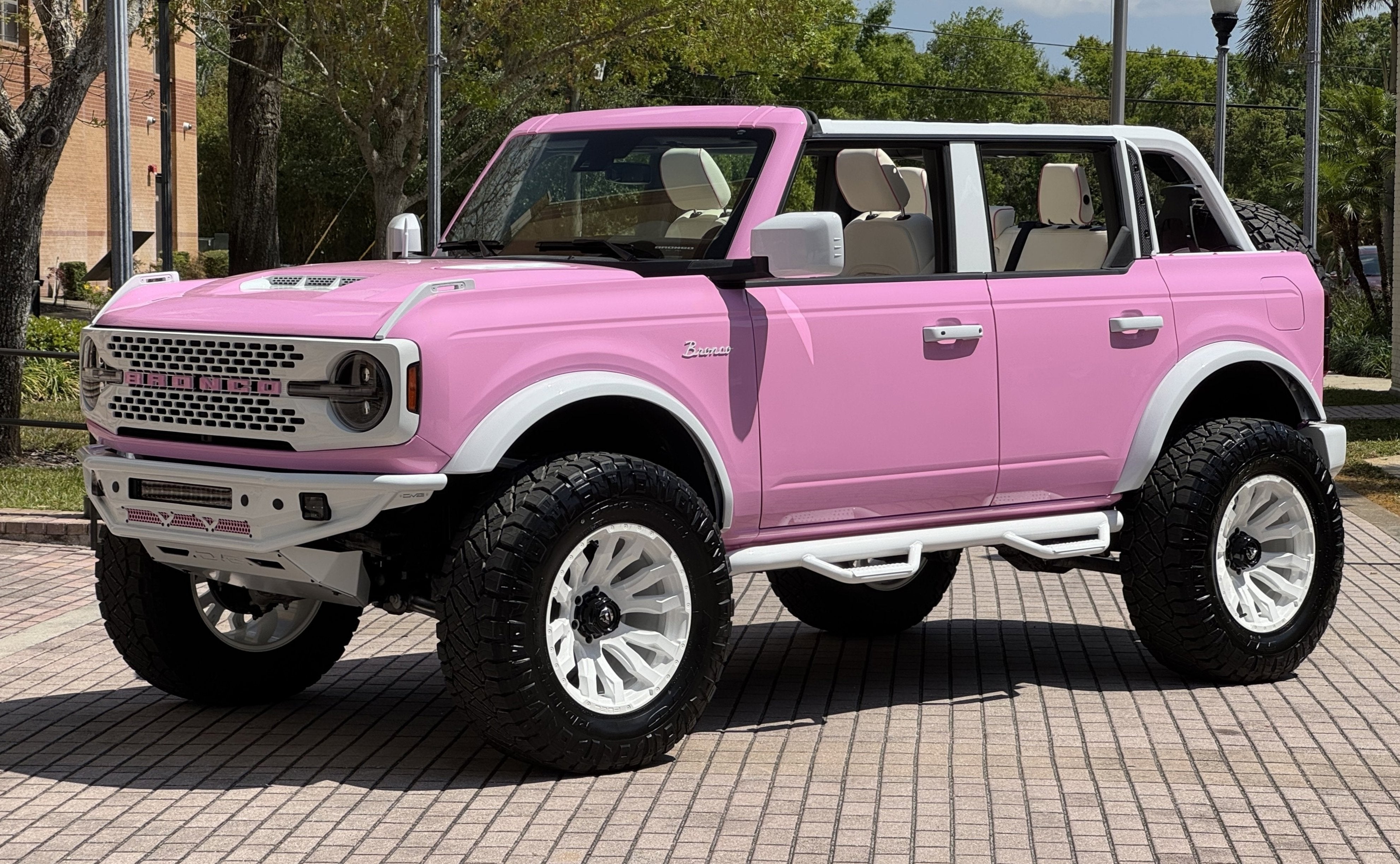 2024 Ford Bronco Pink Hard Top Custom Lifted