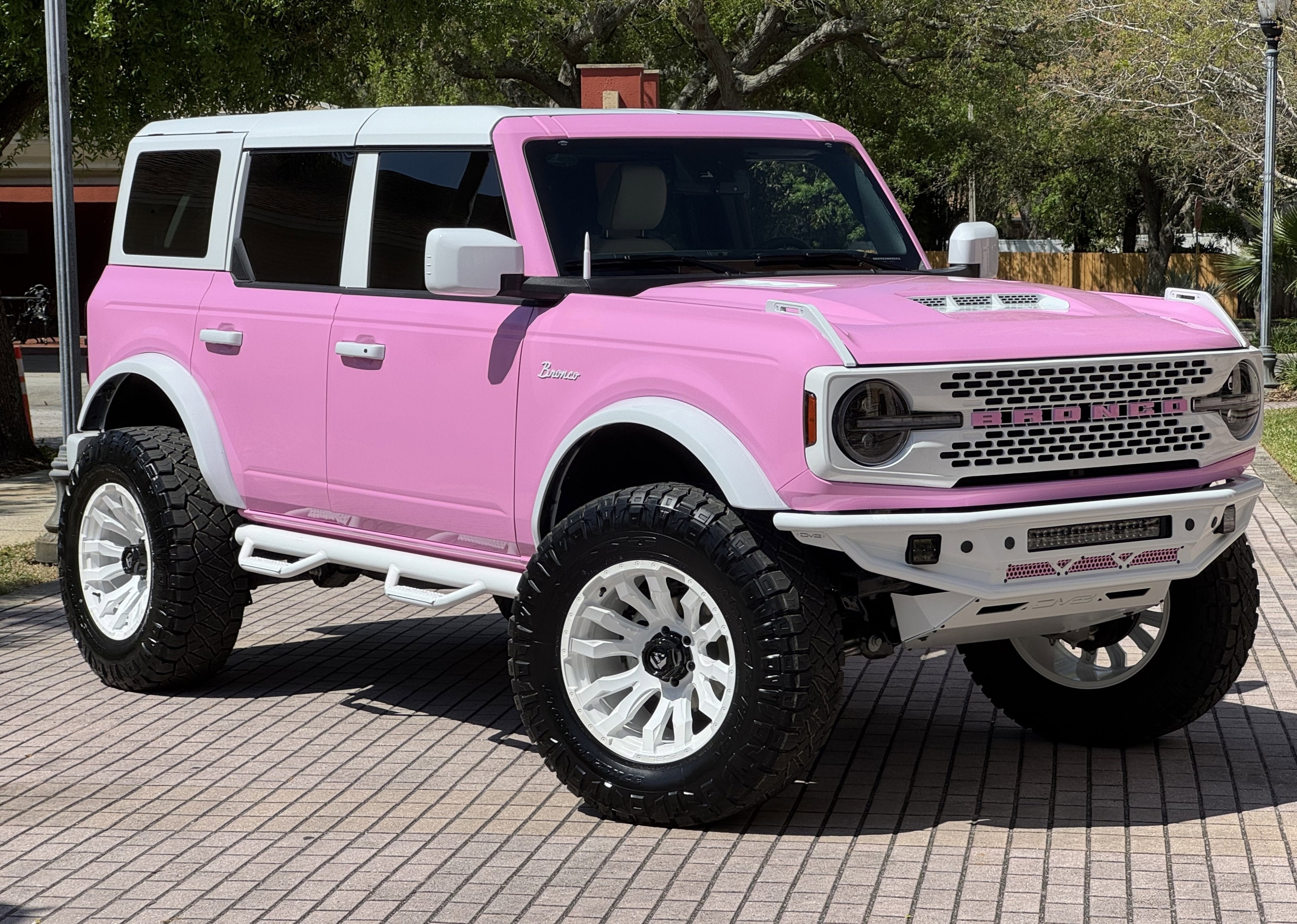 2024 Ford Bronco Pink Hard Top Custom Lifted