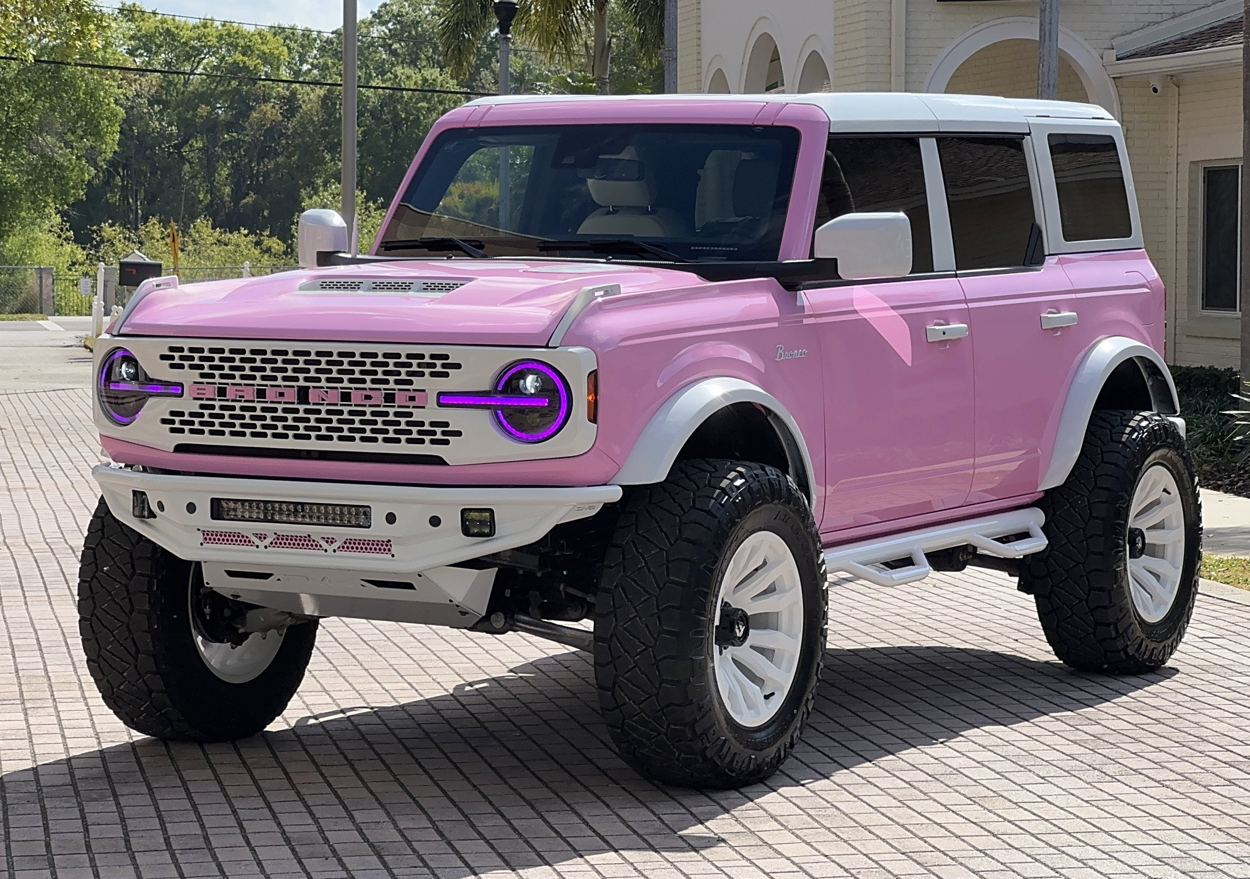 2024 Ford Bronco Pink Hard Top Custom Lifted