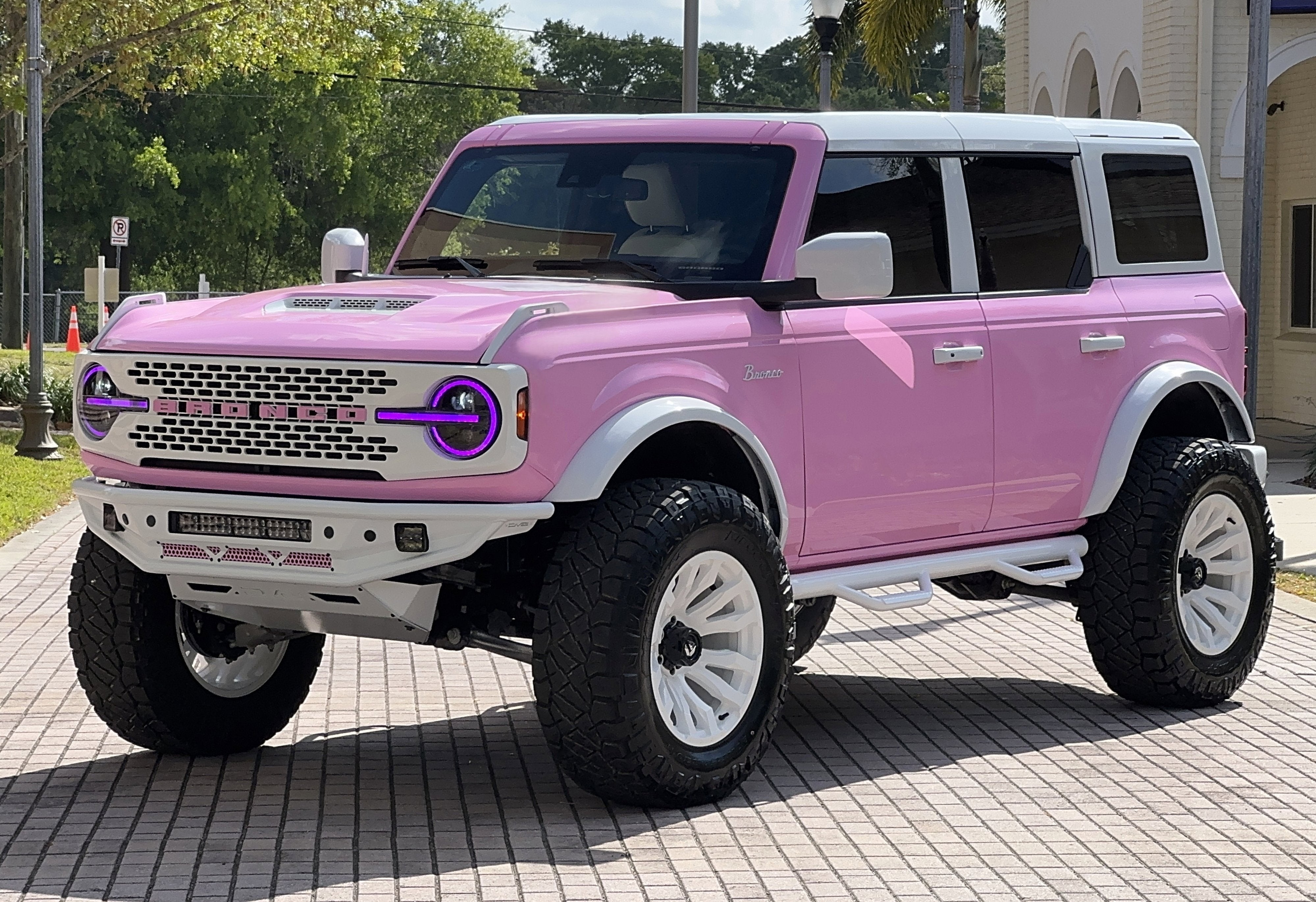 2024 Ford Bronco Pink Hard Top Custom Lifted