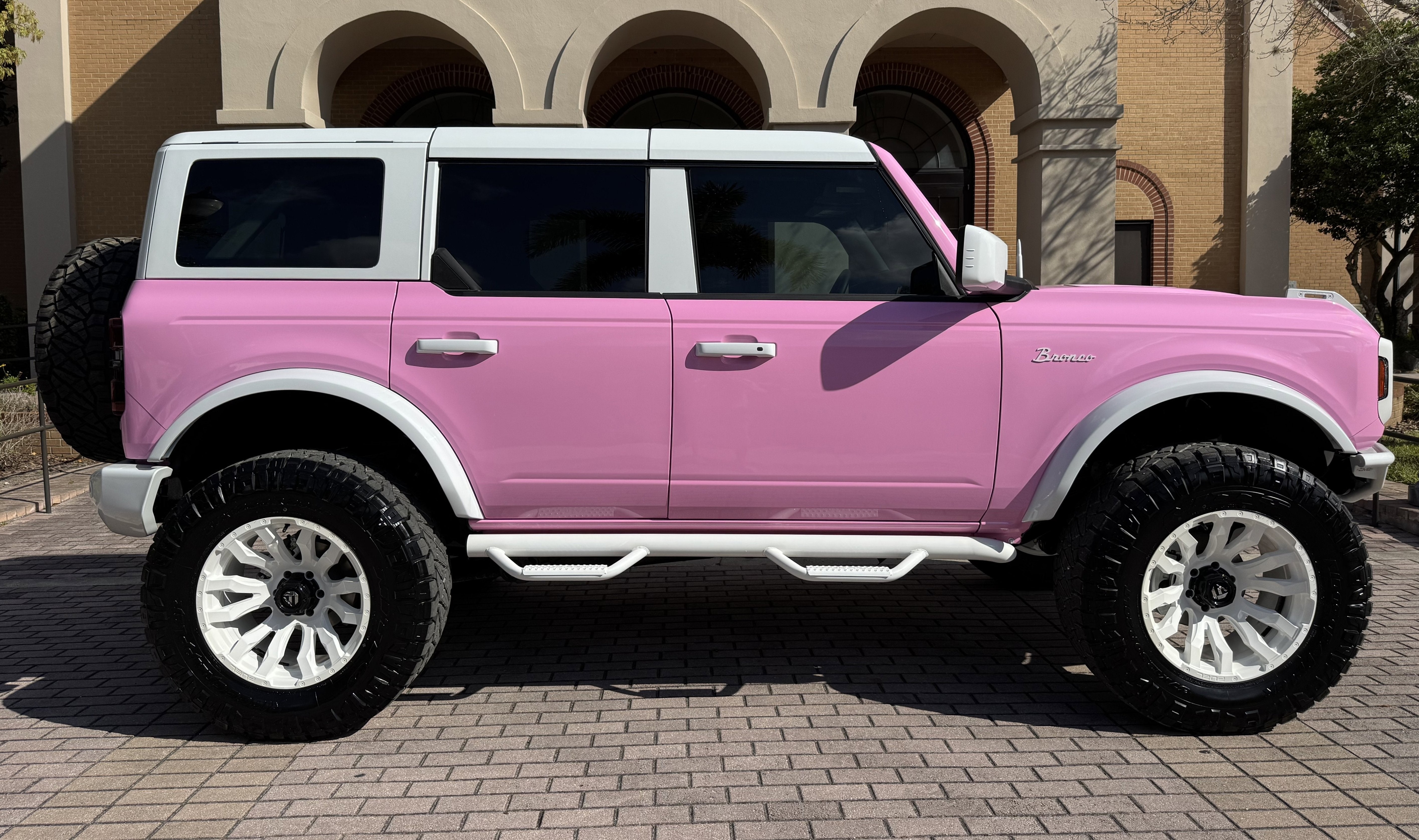 2024 Ford Bronco Pink Hard Top Custom Lifted