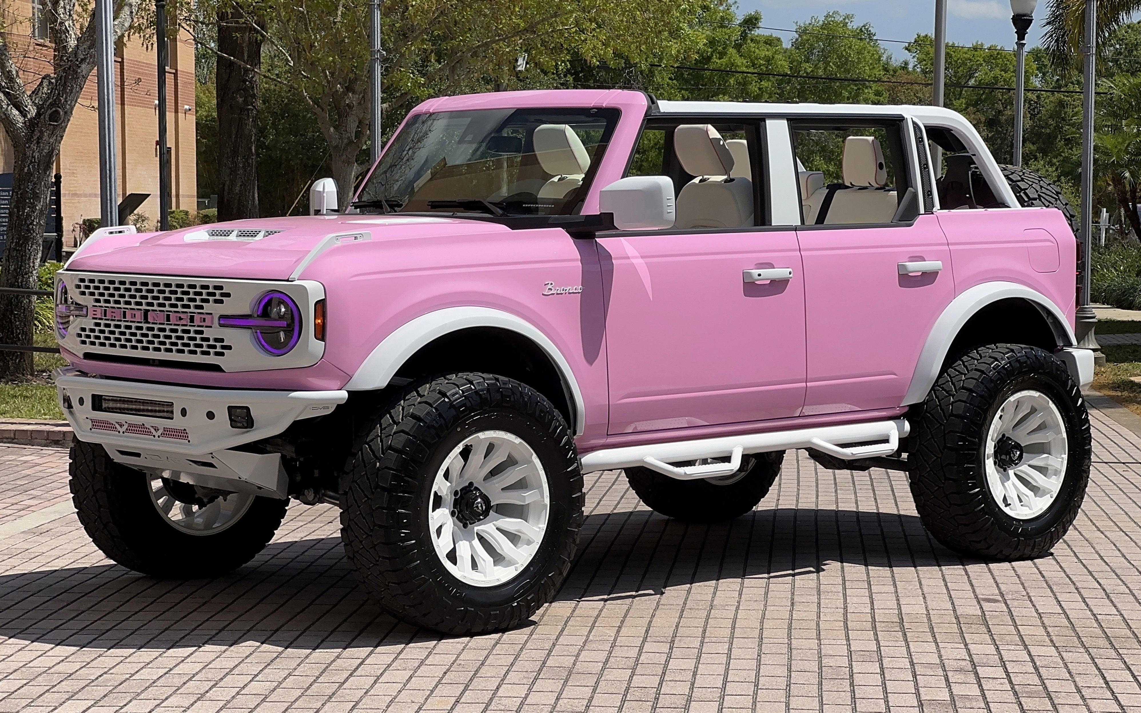 2024 Ford Bronco Pink Hard Top Custom Lifted