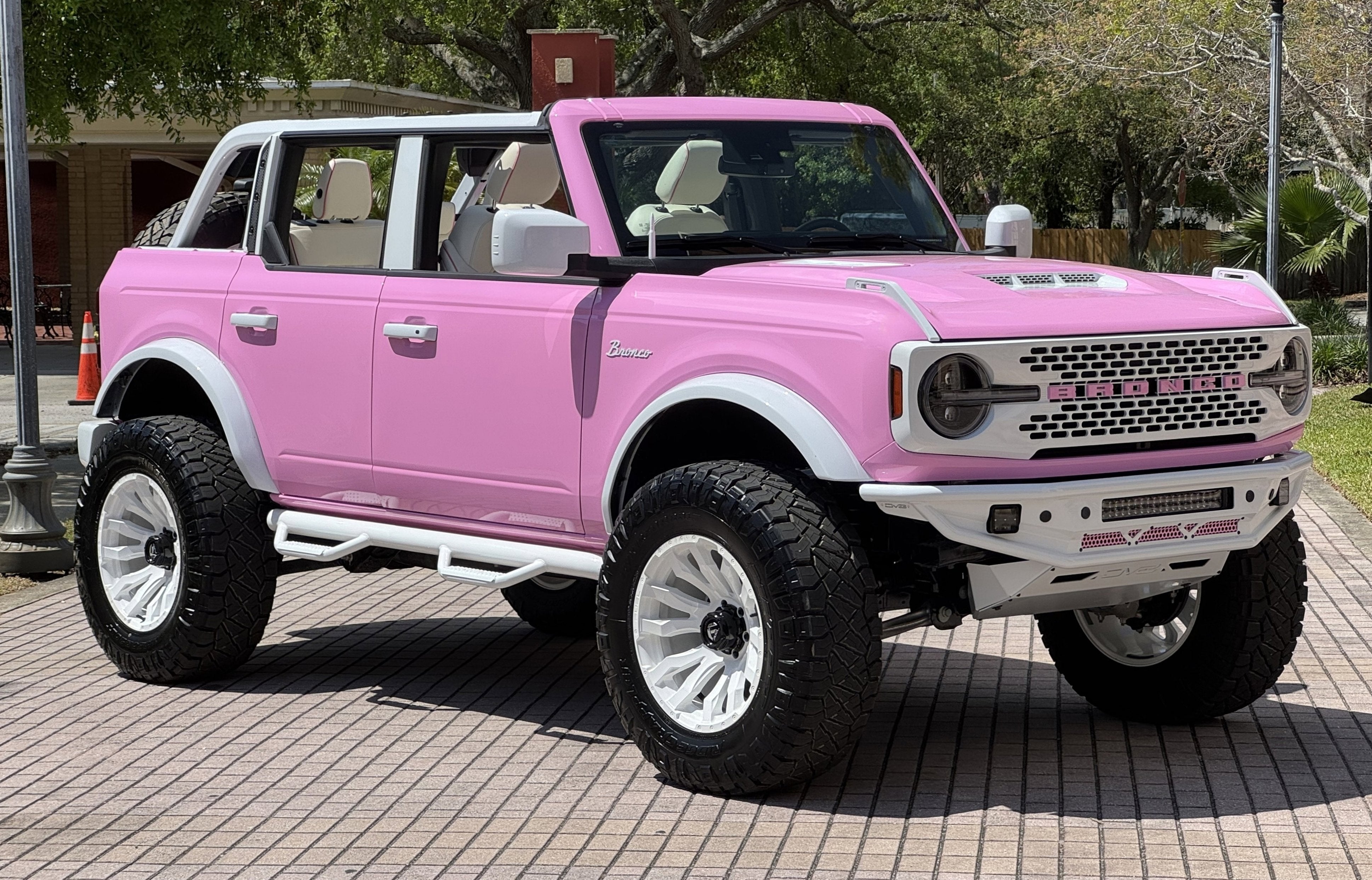 2024 Ford Bronco Pink Hard Top Custom Lifted