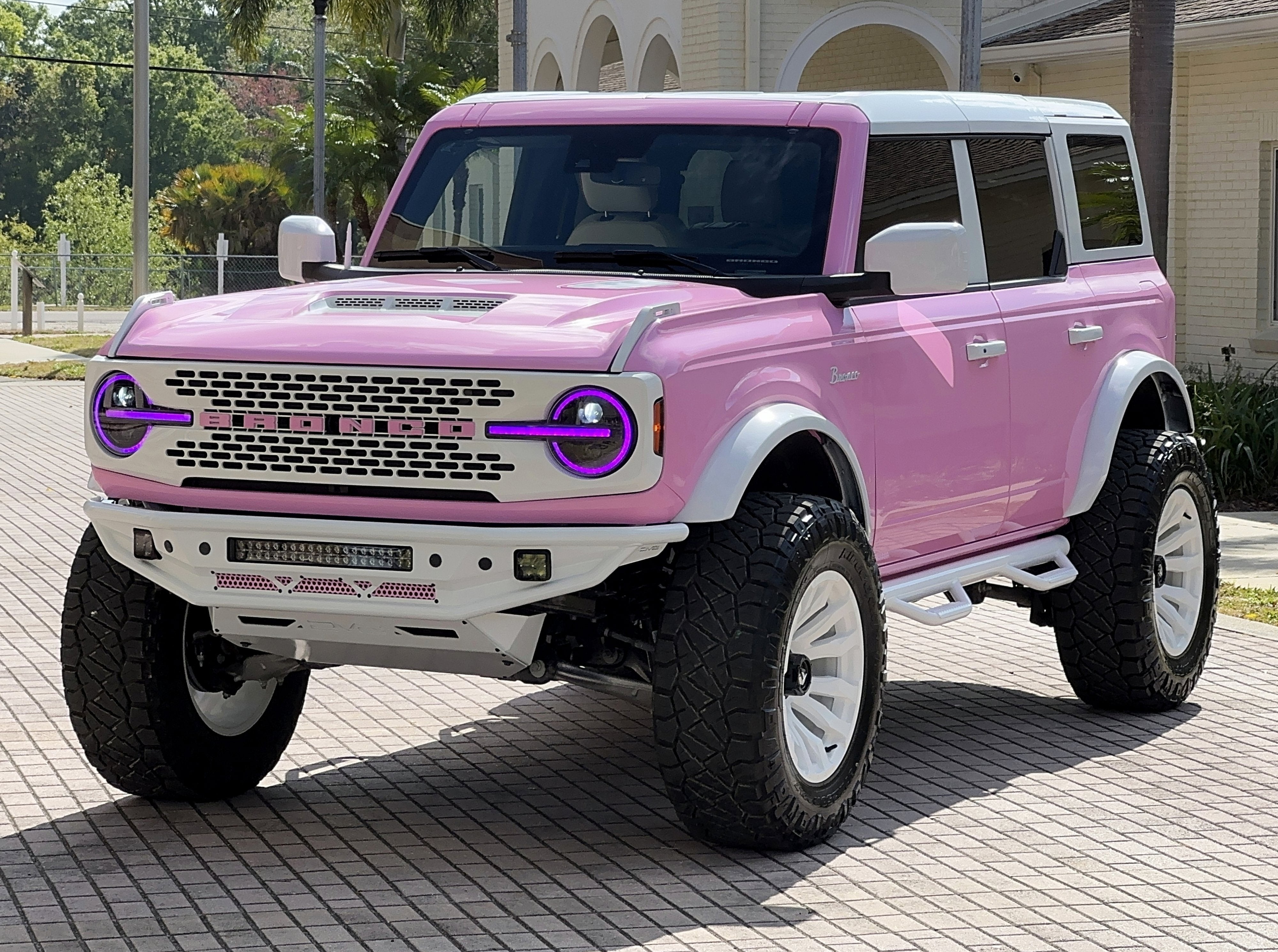 2024 Ford Bronco Pink Hard Top Custom Lifted
