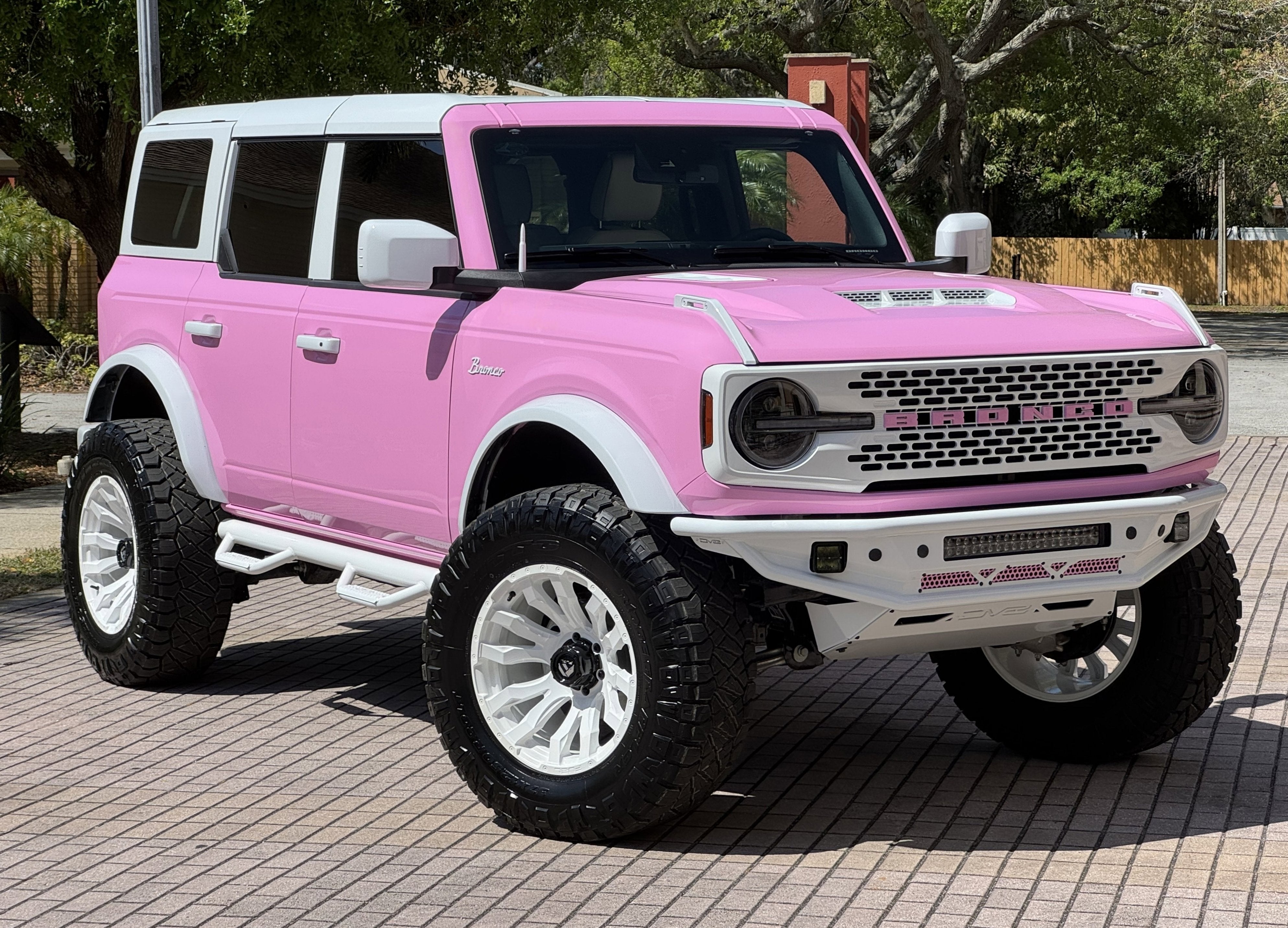 2024 Ford Bronco Pink Hard Top Custom Lifted