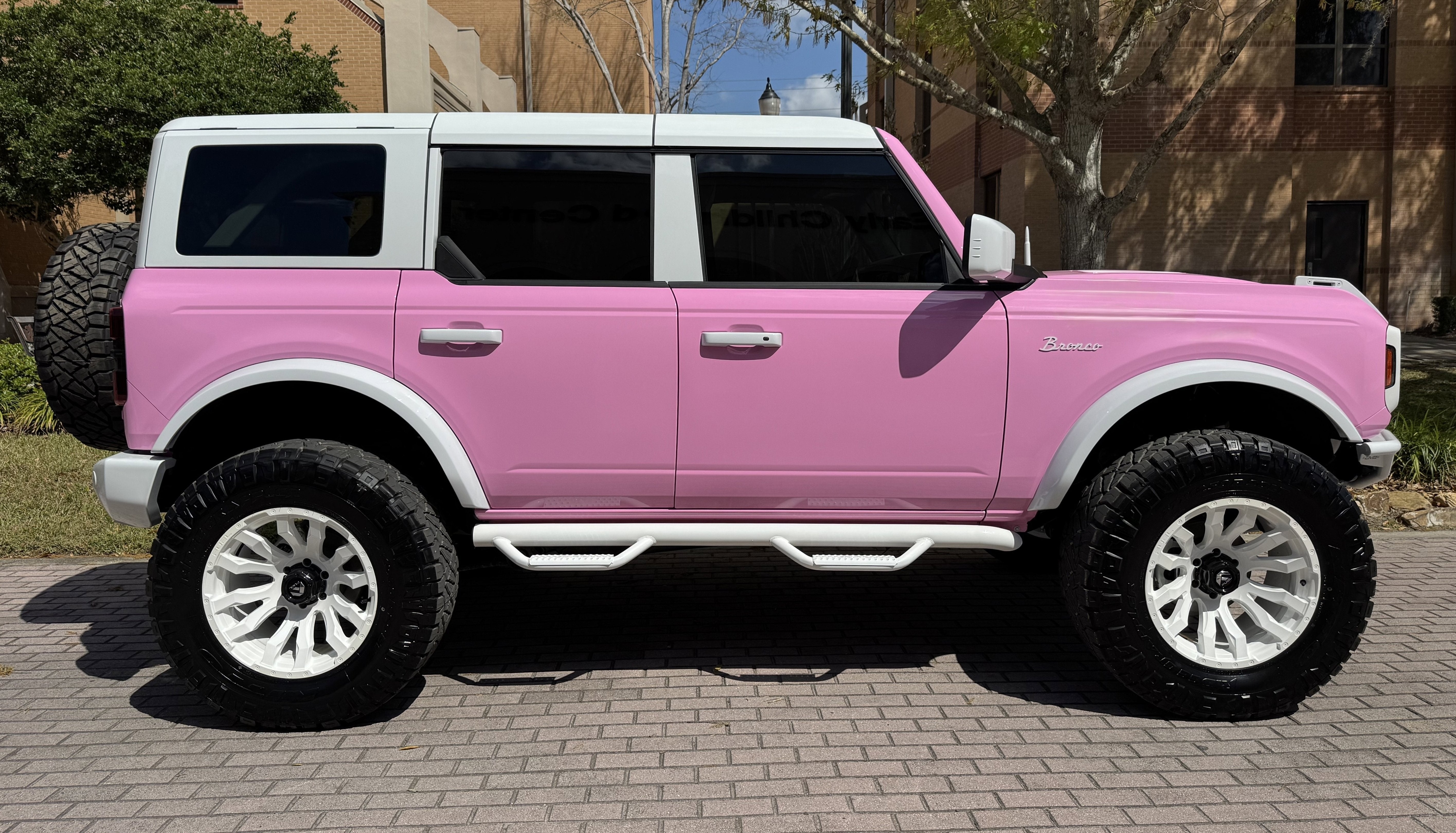 2024 Ford Bronco Pink Hard Top Custom Lifted