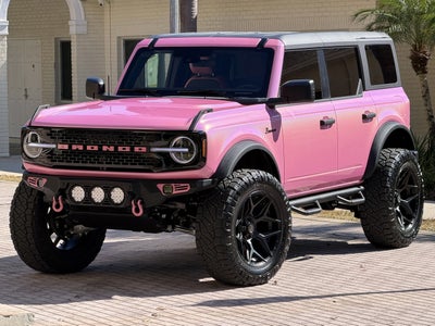 2025 Ford Bronco Pink Custom Lifted Hard Top Big Bend