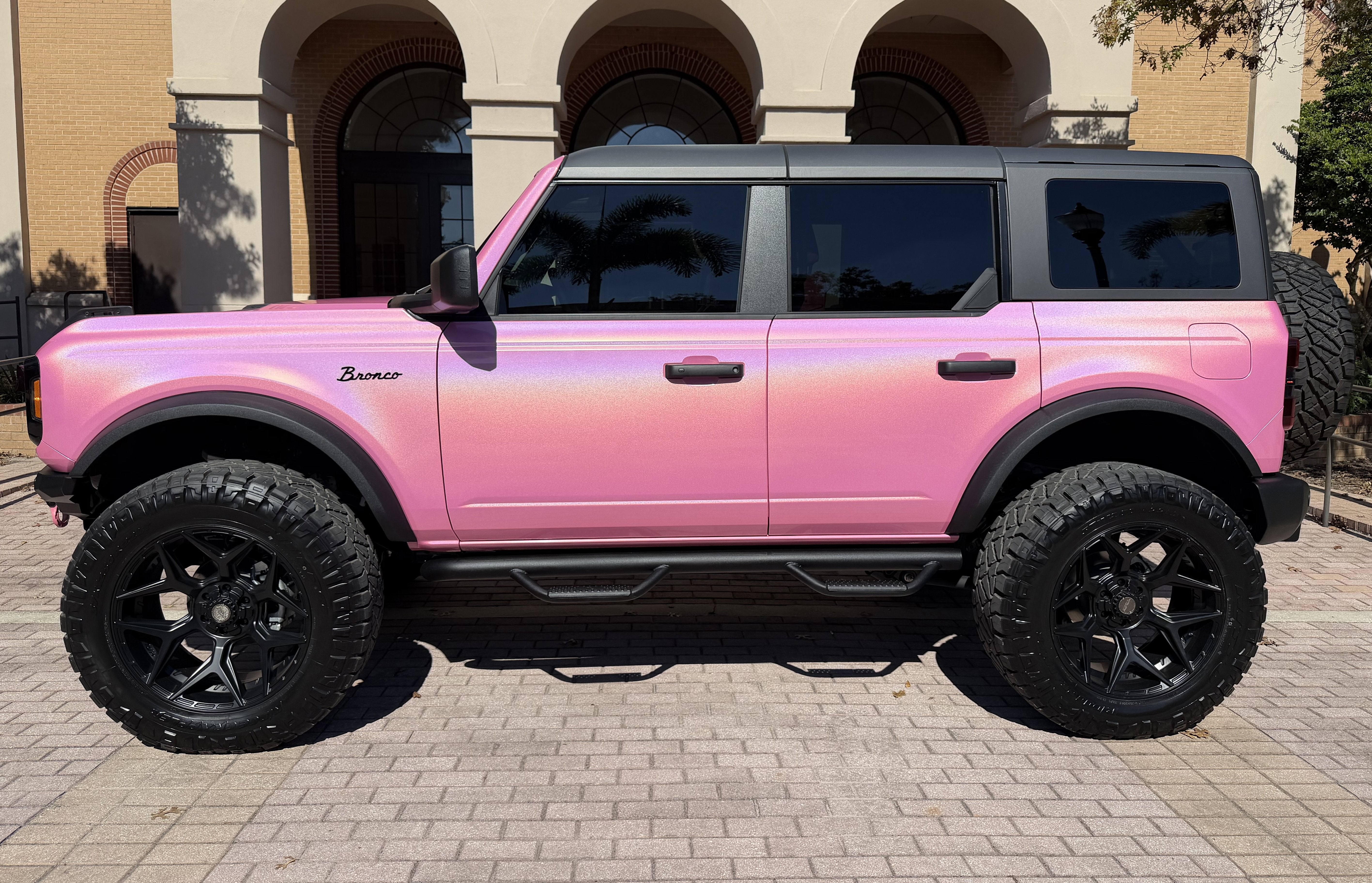 2025 Ford Bronco Pink Custom Lifted Hard Top Big Bend