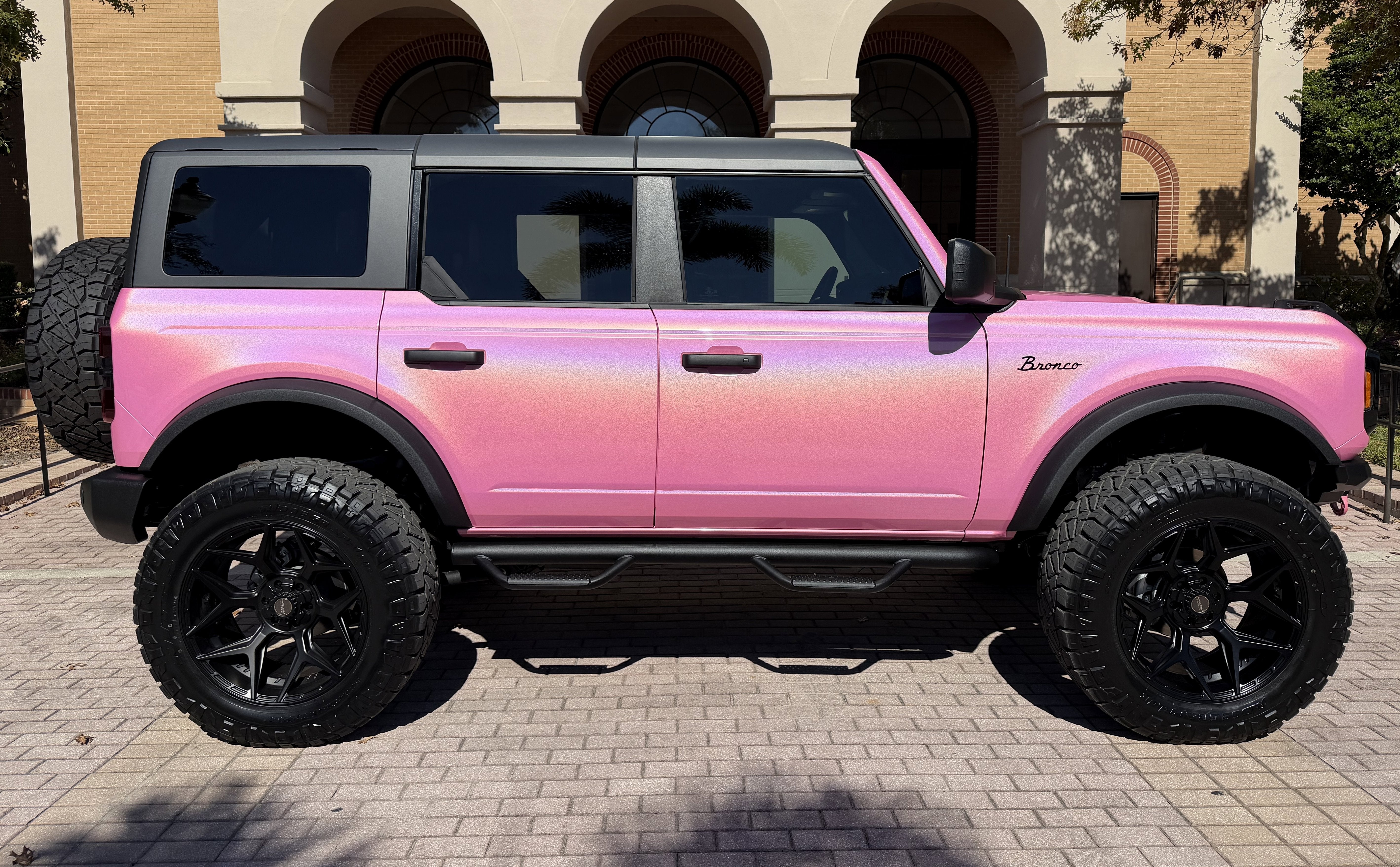2025 Ford Bronco Pink Custom Lifted Hard Top Big Bend