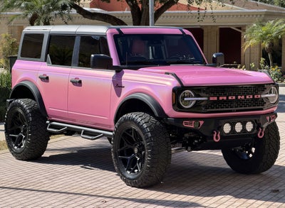 2025 Ford Bronco Pink Custom Lifted Hard Top Big Bend