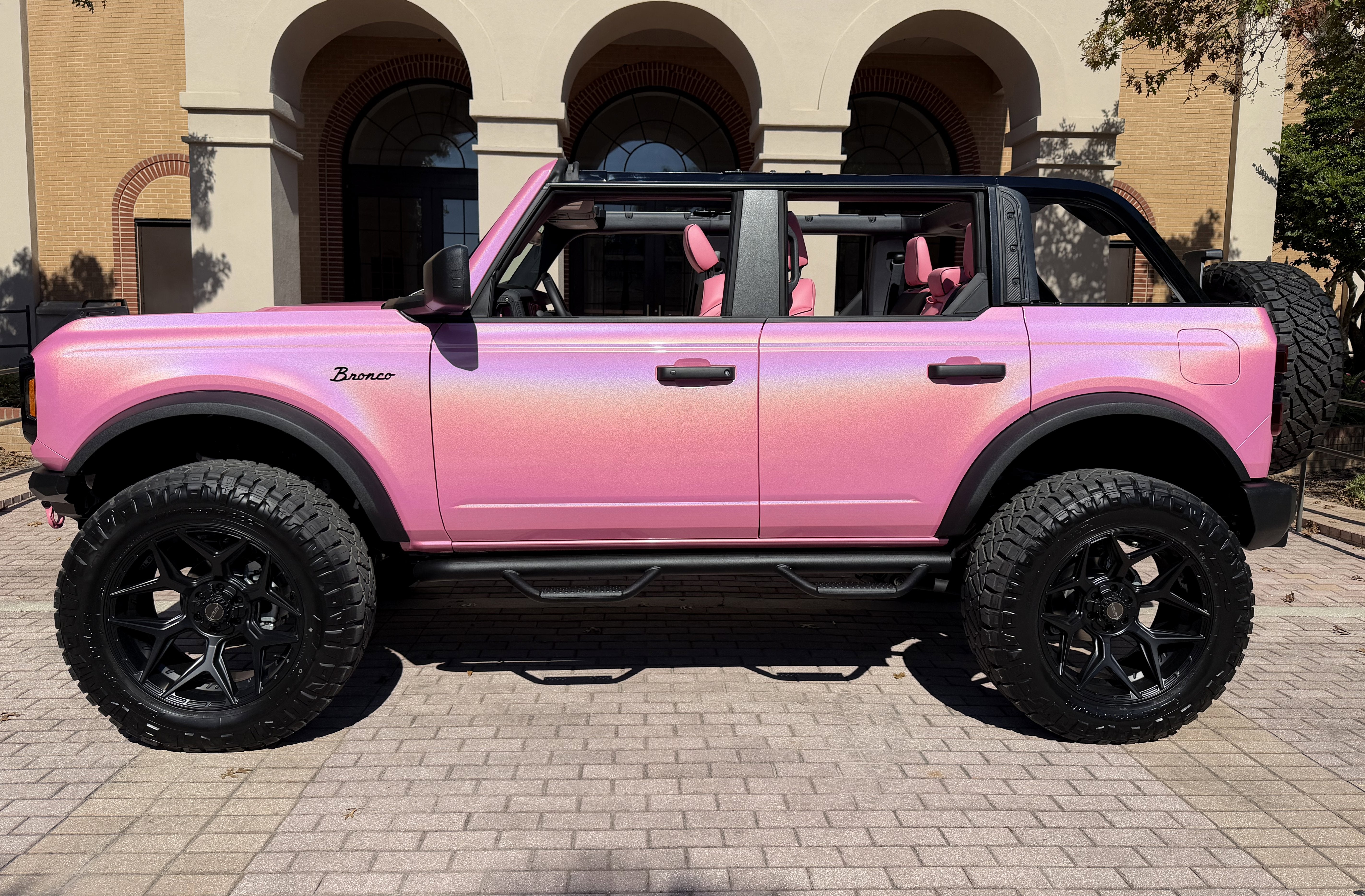2025 Ford Bronco Pink Custom Lifted Hard Top Big Bend
