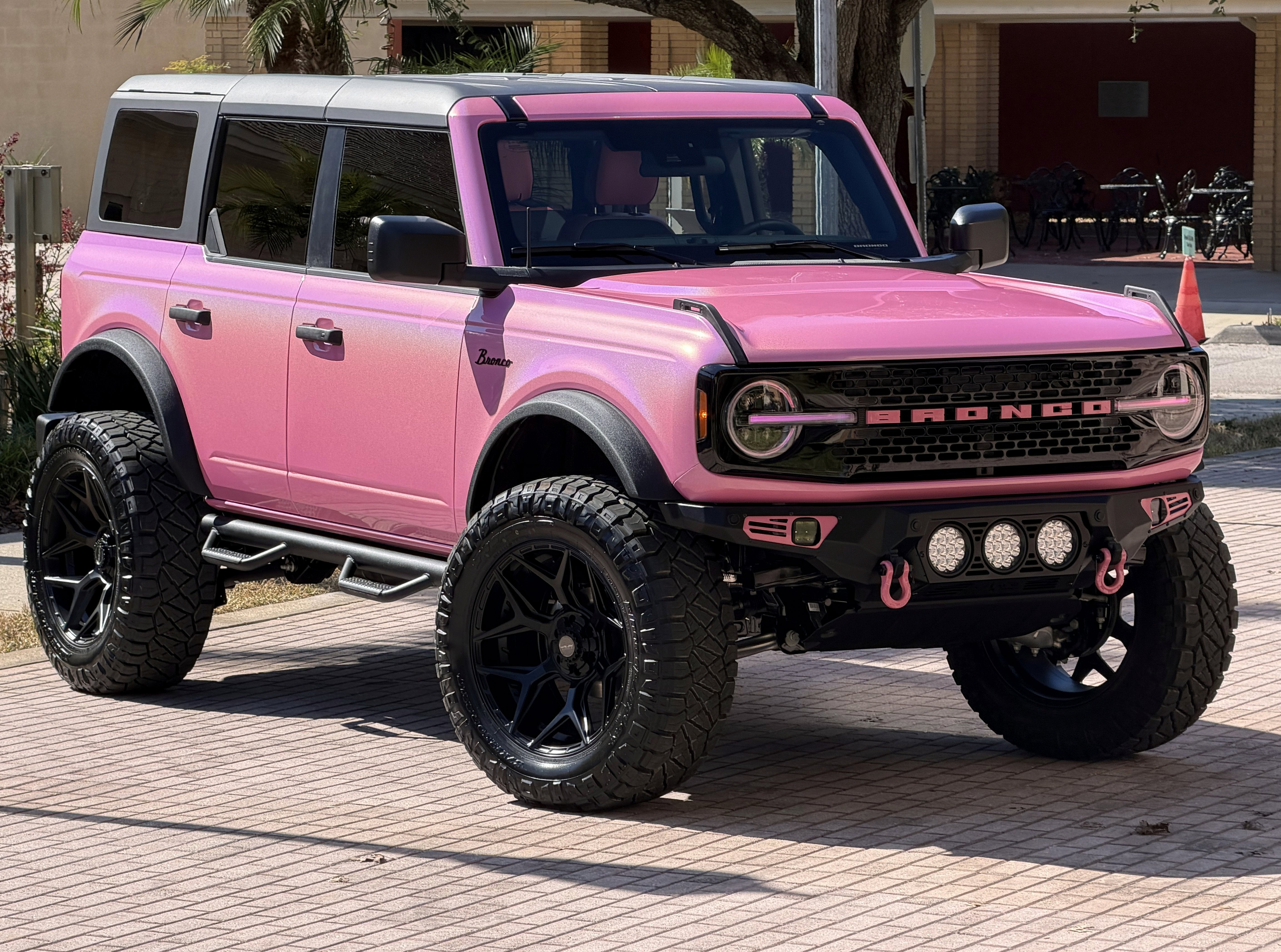 2025 Ford Bronco Pink Custom Lifted Hard Top Big Bend