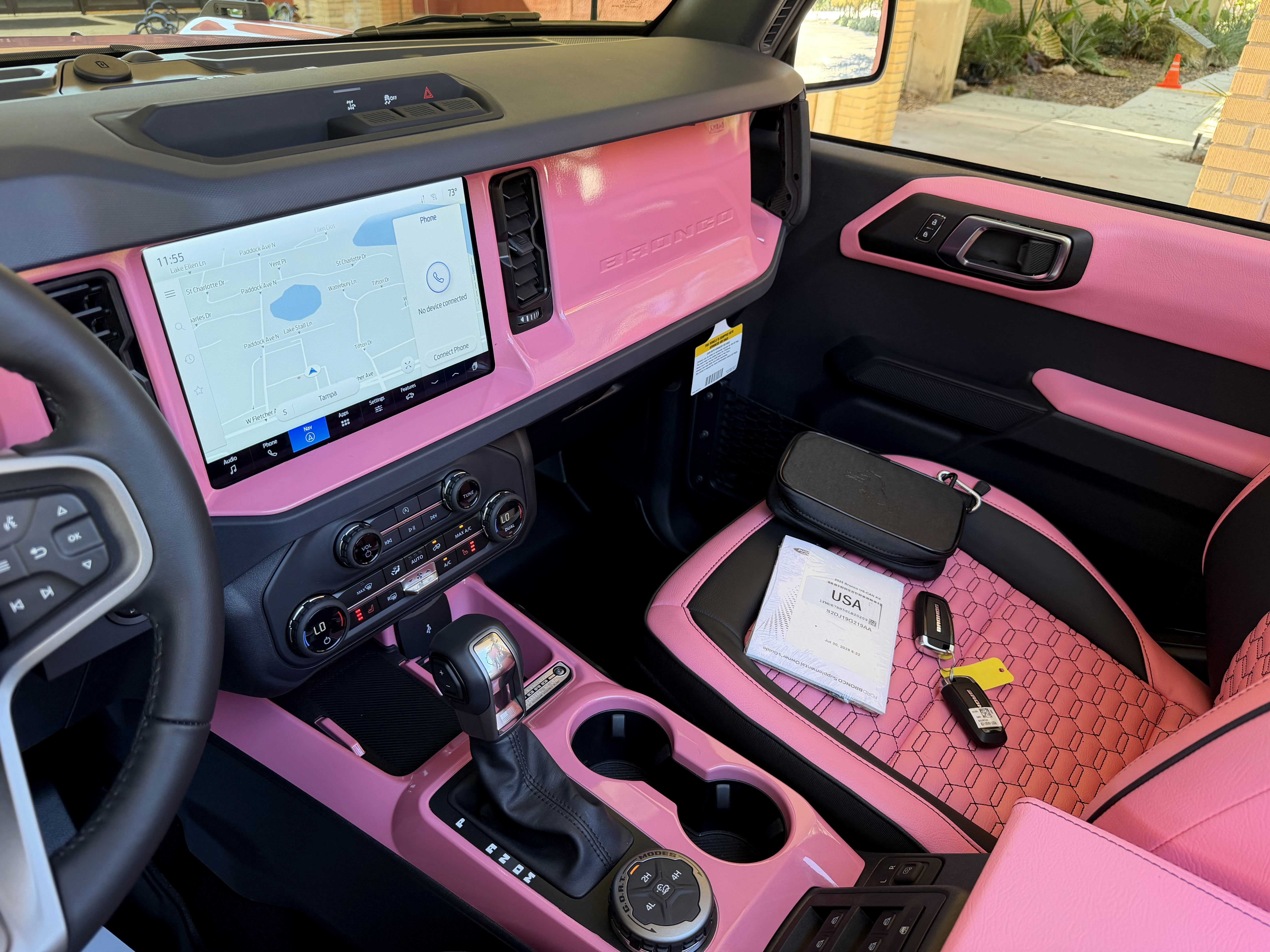 2025 Ford Bronco Pink Custom Lifted Hard Top Big Bend
