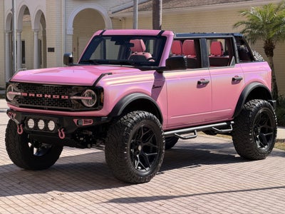 2025 Ford Bronco Pink Custom Lifted Hard Top Big Bend