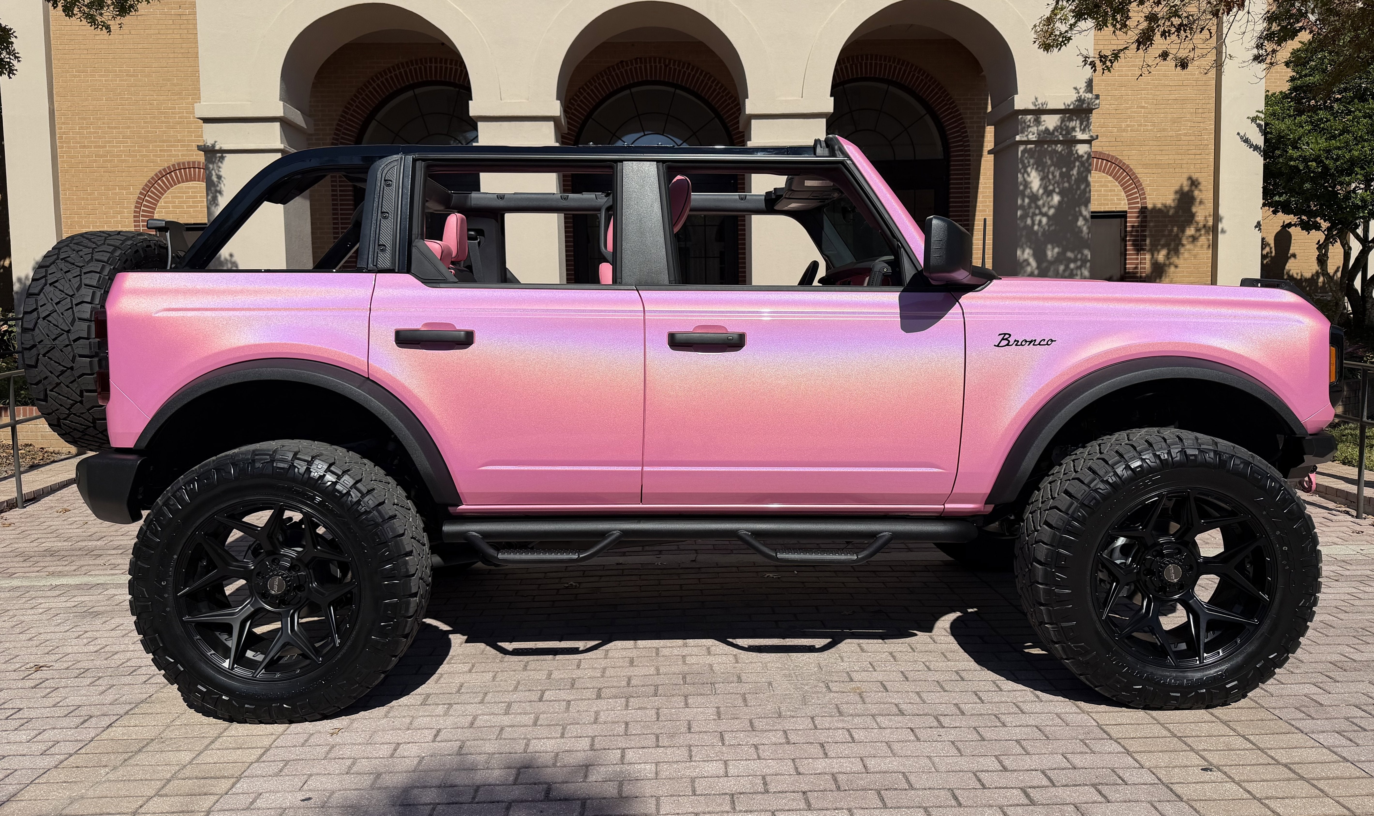 2025 Ford Bronco Pink Custom Lifted Hard Top Big Bend