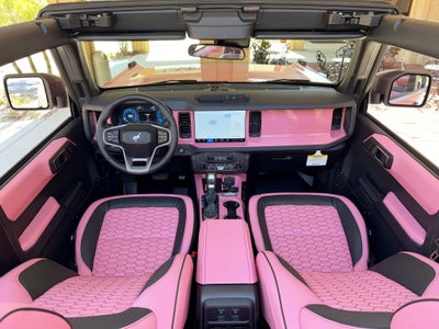 2025 Ford Bronco Pink Custom Lifted Hard Top Big Bend