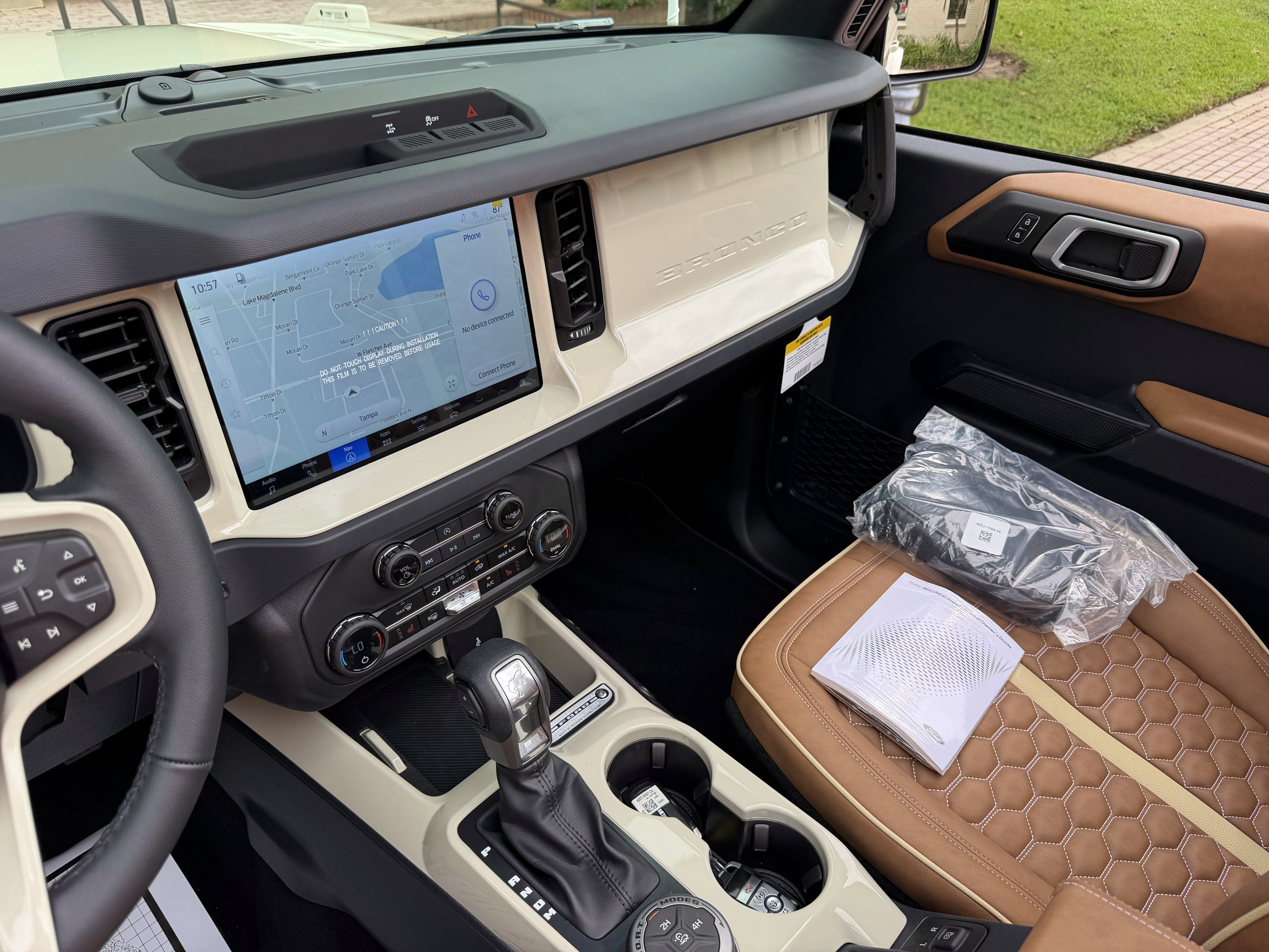 2026 Ford Bronco Wimbledon White Retro Big Bend Custom Lifted