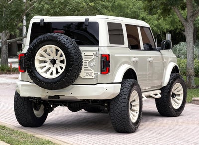 2026 Ford Bronco Wimbledon White Retro Big Bend Custom Lifted