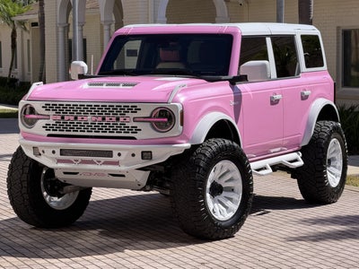 2025 Ford Bronco Pearl Pink Outer Banks Retro Hard Top Custom Lifted