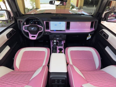 2025 Ford Bronco Pearl Pink Outer Banks Retro Hard Top Custom Lifted