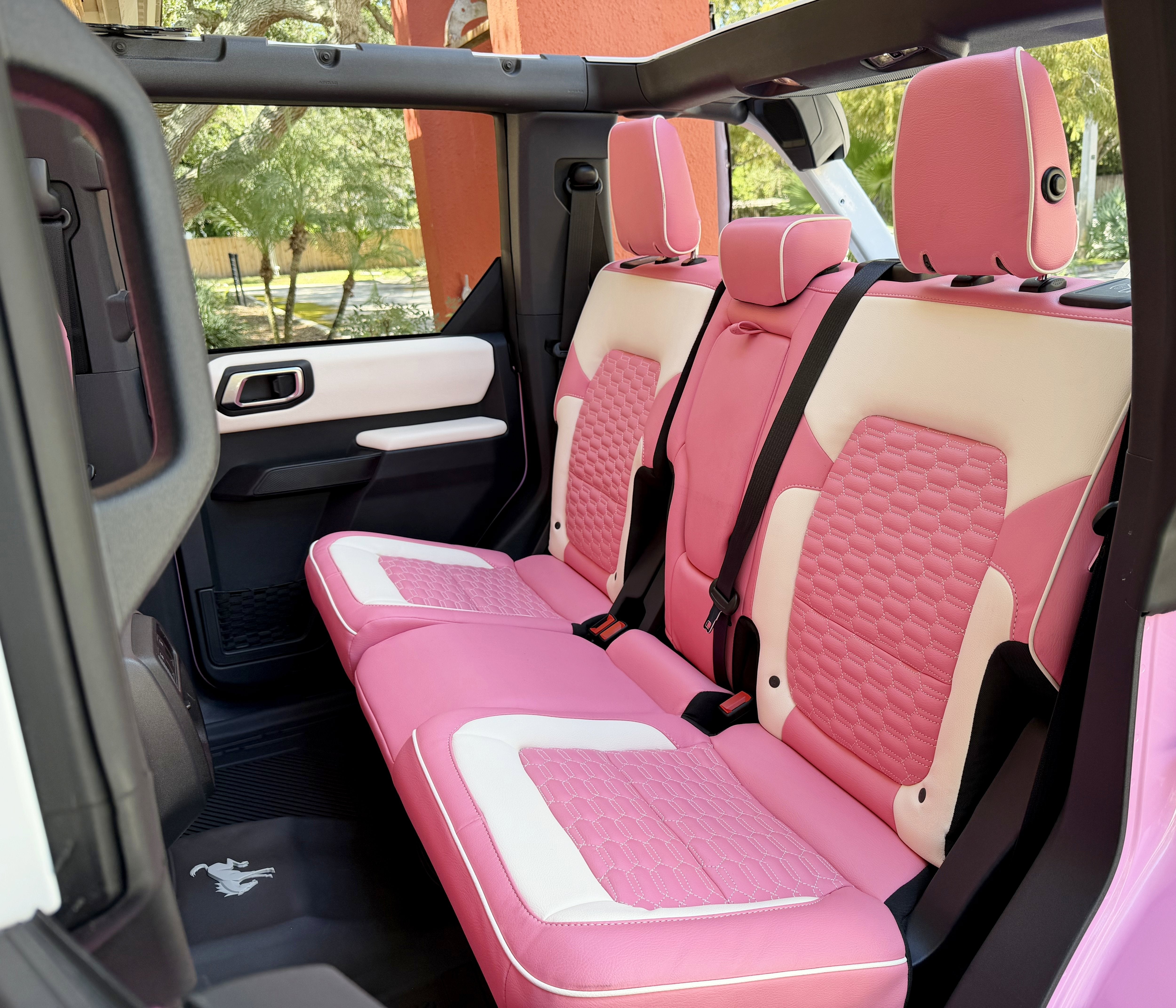 2025 Ford Bronco Pearl Pink Outer Banks Retro Hard Top Custom Lifted