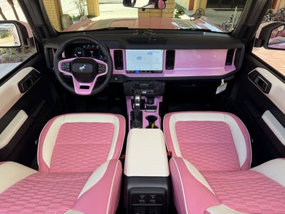 2025 Ford Bronco Pearl Pink Outer Banks Retro Hard Top Custom Lifted