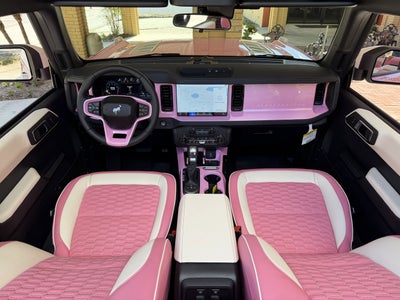 2025 Ford Bronco Pearl Pink Outer Banks Retro Hard Top Custom Lifted