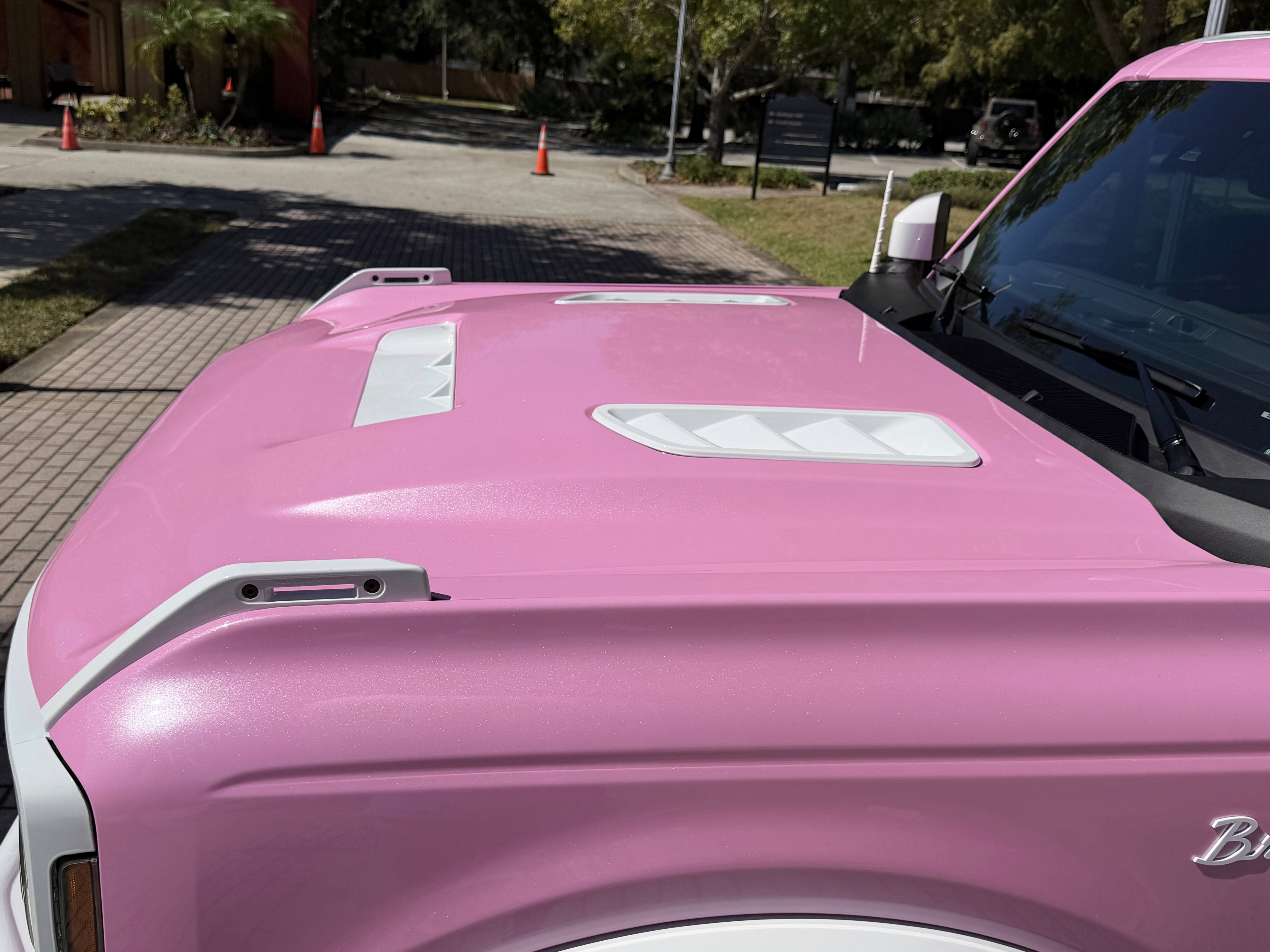 2025 Ford Bronco Pearl Pink Outer Banks Retro Hard Top Custom Lifted