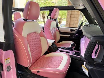2025 Ford Bronco Pearl Pink Outer Banks Retro Hard Top Custom Lifted