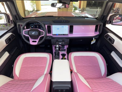 2025 Ford Bronco Pearl Pink Outer Banks Retro Hard Top Custom Lifted