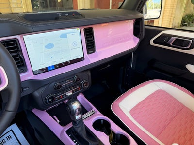 2025 Ford Bronco Pearl Pink Outer Banks Retro Hard Top Custom Lifted