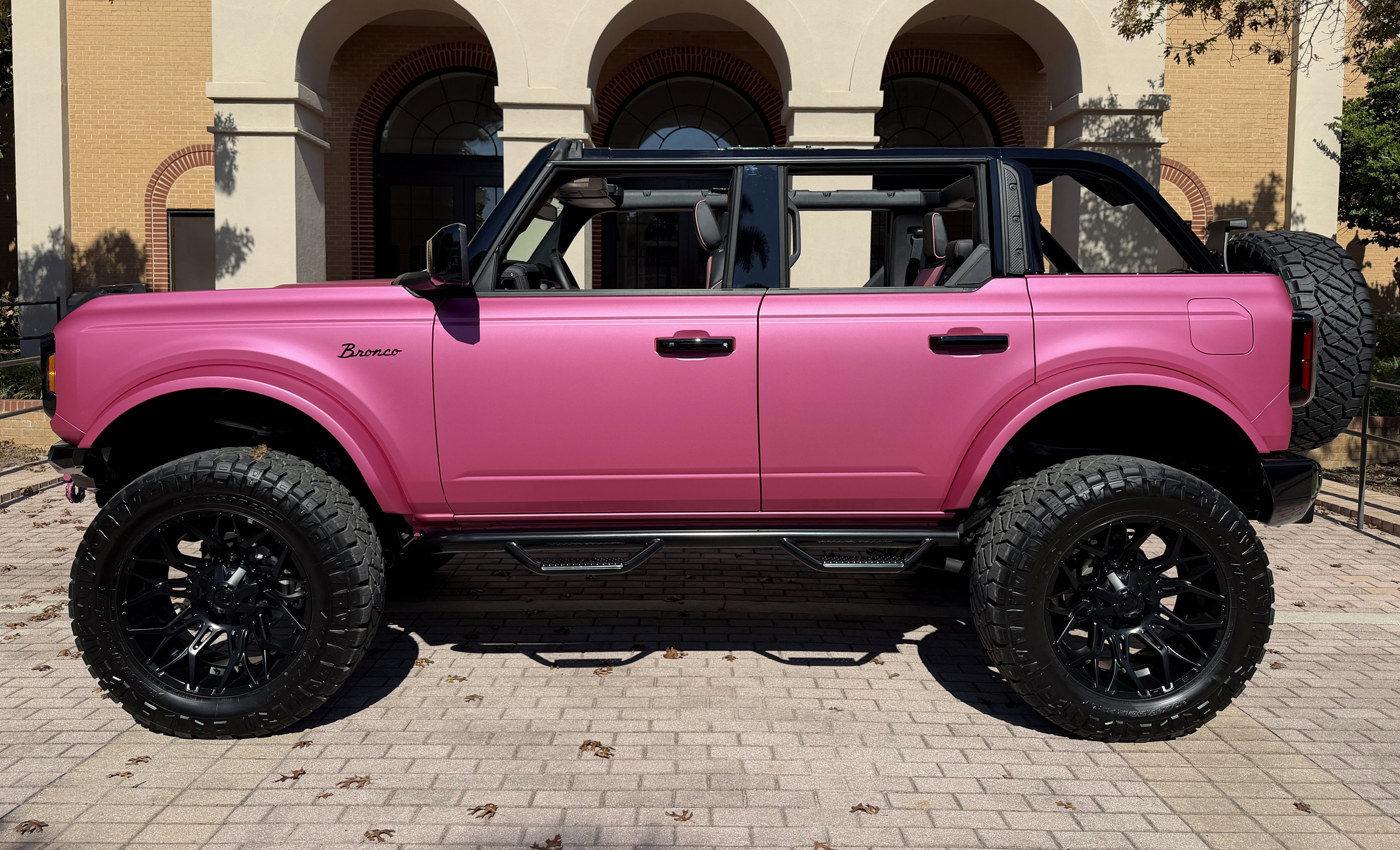 2025 Ford Bronco Matte Pink Custom Lifted Outer Banks