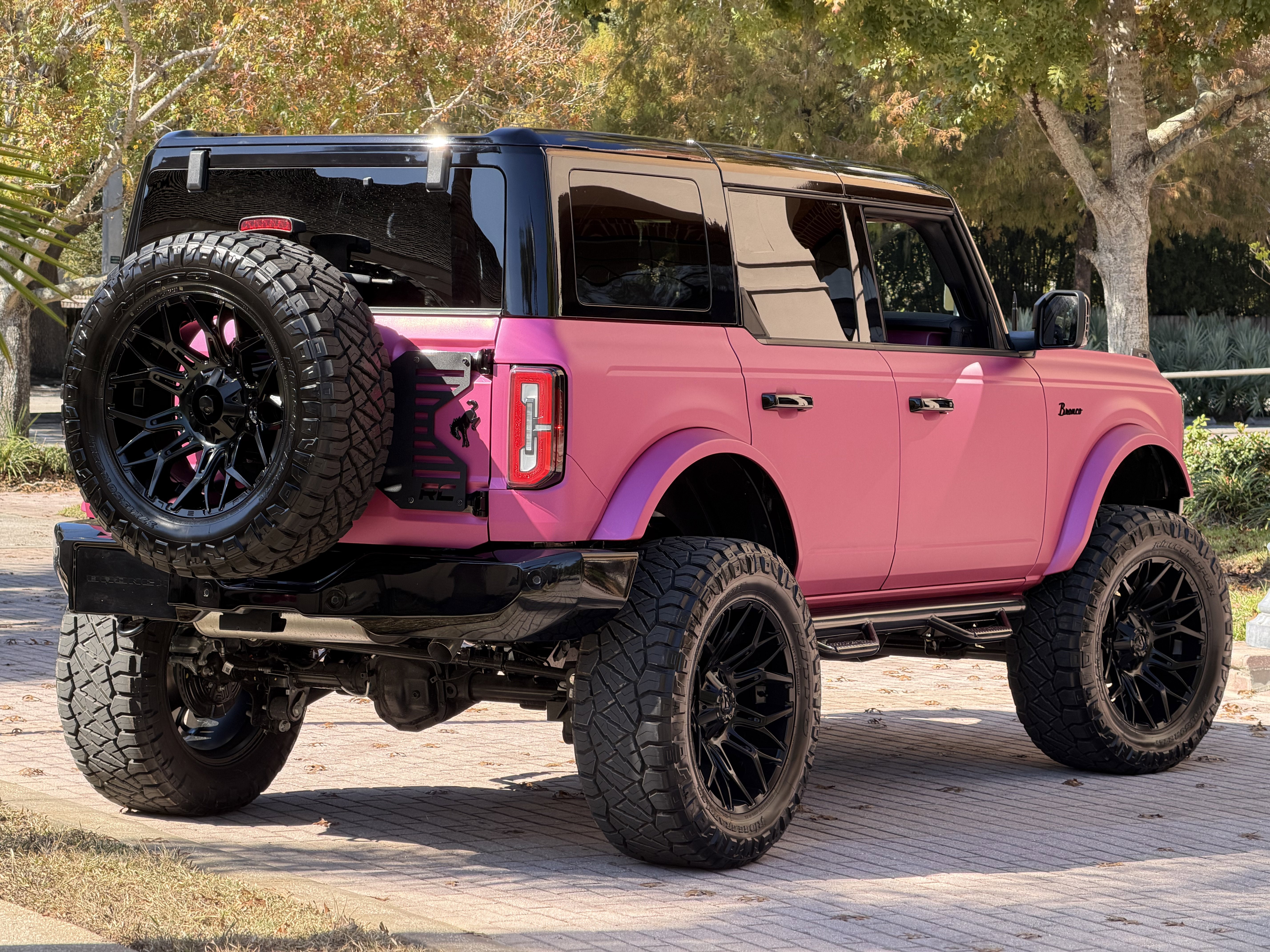 2025 Ford Bronco Matte Pink Custom Lifted Outer Banks