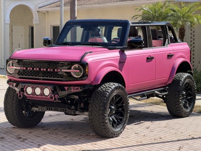 2025 Ford Bronco Matte Pink Custom Lifted Outer Banks