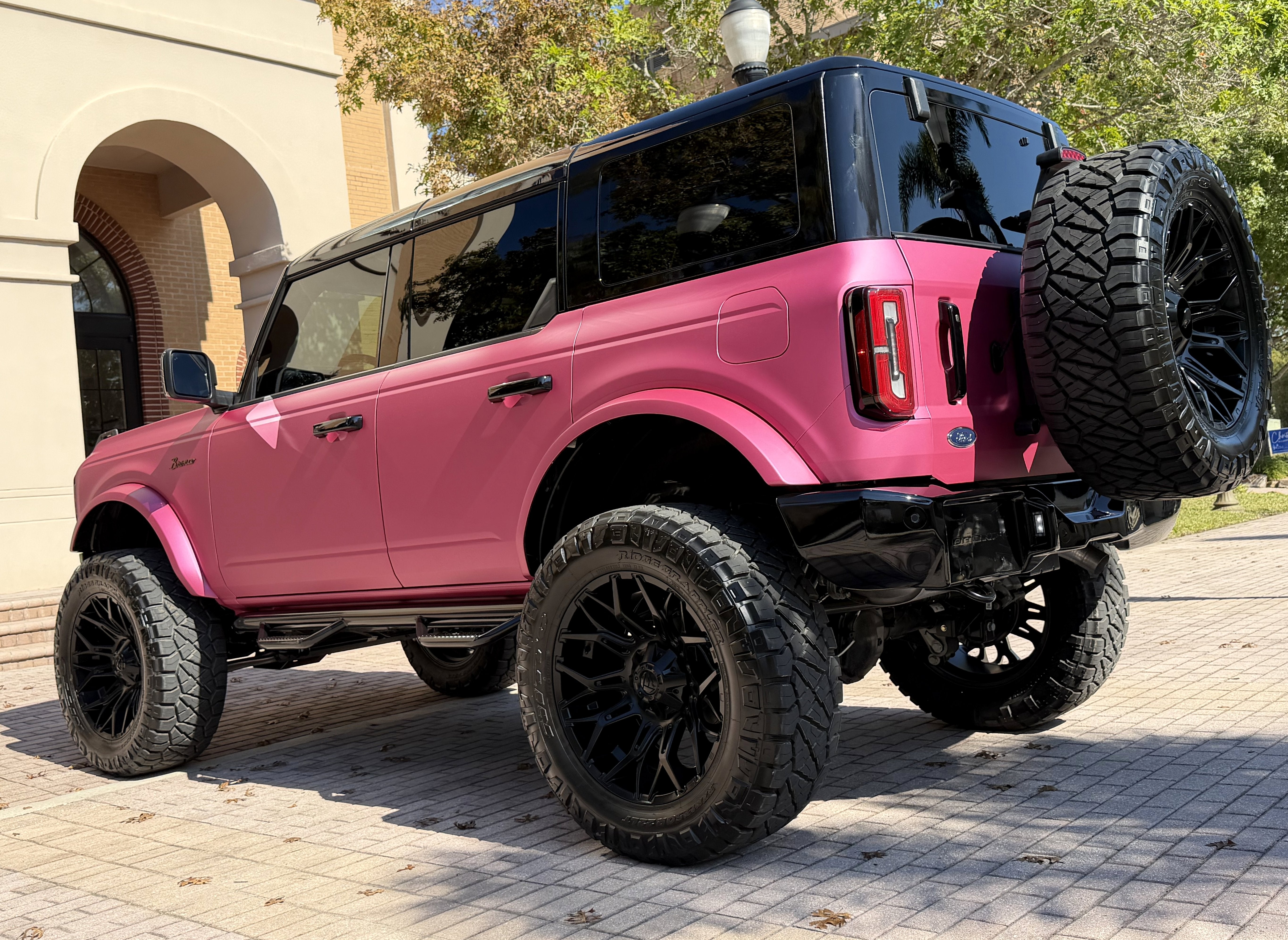 2025 Ford Bronco Matte Pink Custom Lifted Outer Banks