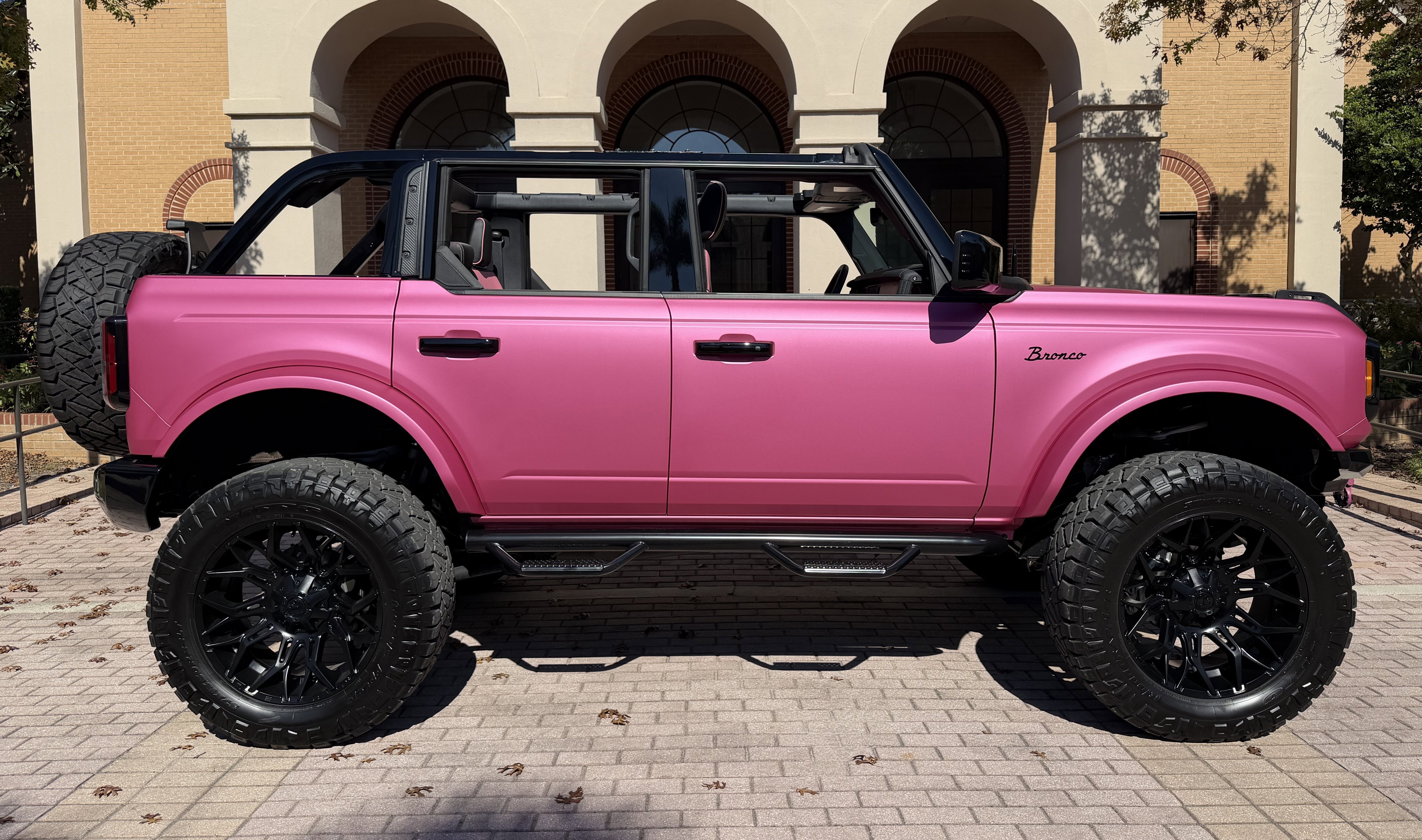 2025 Ford Bronco Matte Pink Custom Lifted Outer Banks