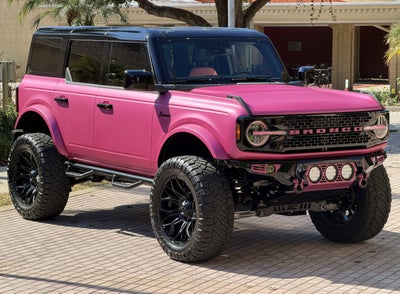 2025 Ford Bronco Matte Pink Custom Lifted Outer Banks
