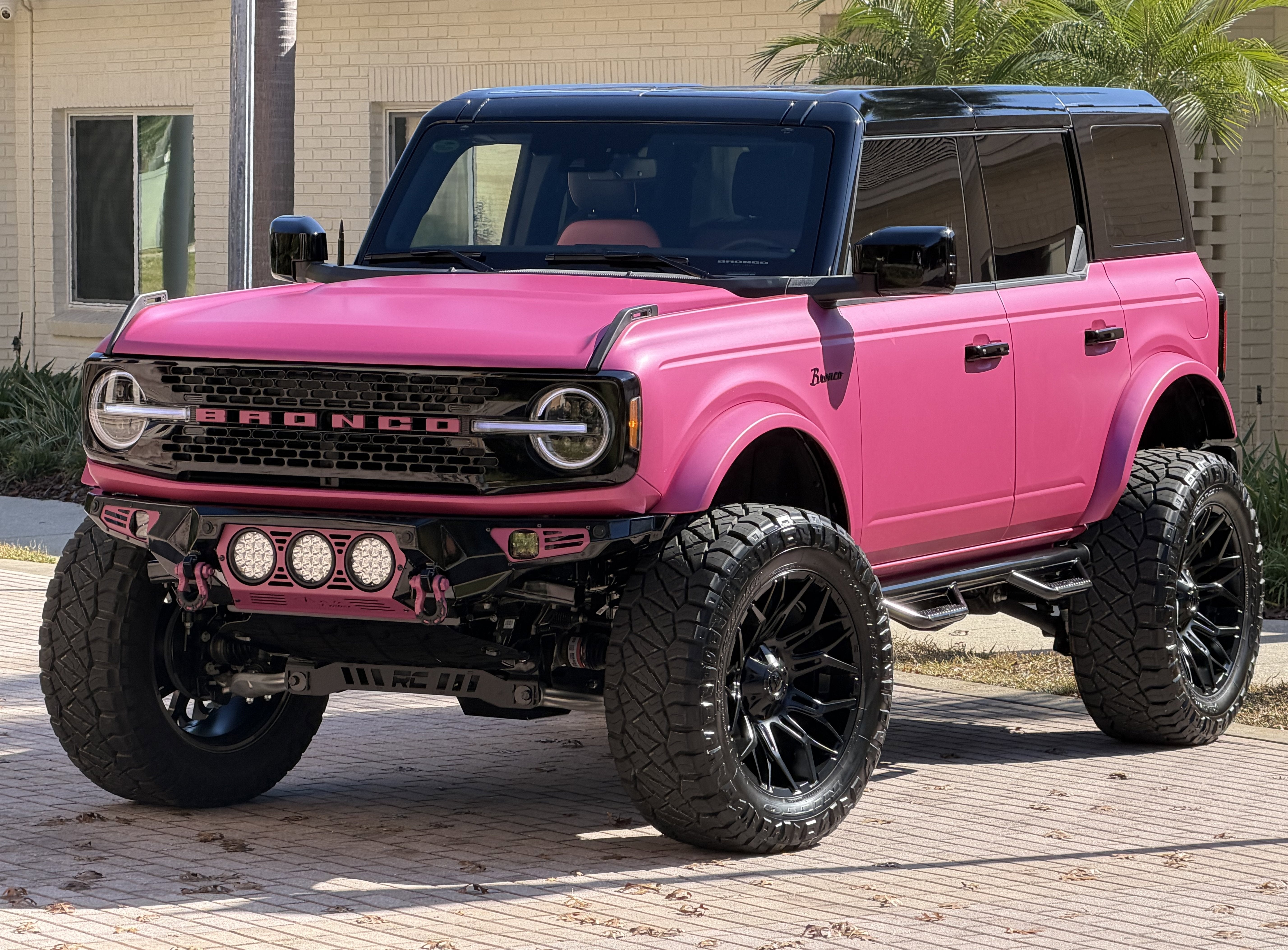 2025 Ford Bronco Matte Pink Custom Lifted Outer Banks