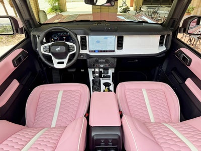 2025 Ford Bronco Custom Pearl Pink Paint Retro Outer Banks Hard Top Outer Banks