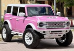 2025 Ford Bronco Custom Pearl Pink Paint Retro Outer Banks Hard Top Outer Banks