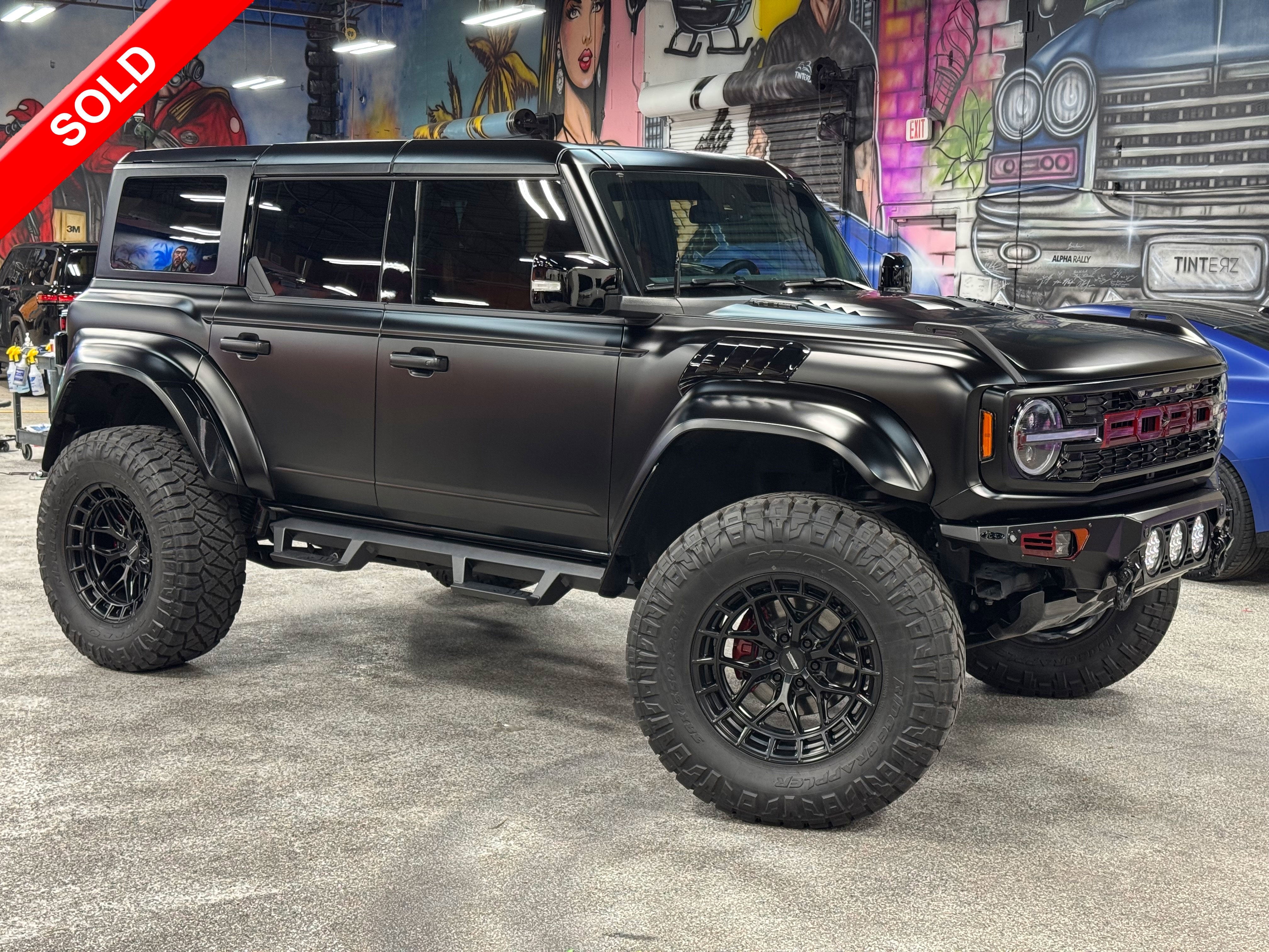 2024 Ford Bronco Raptor Matte Black Custom Lifted