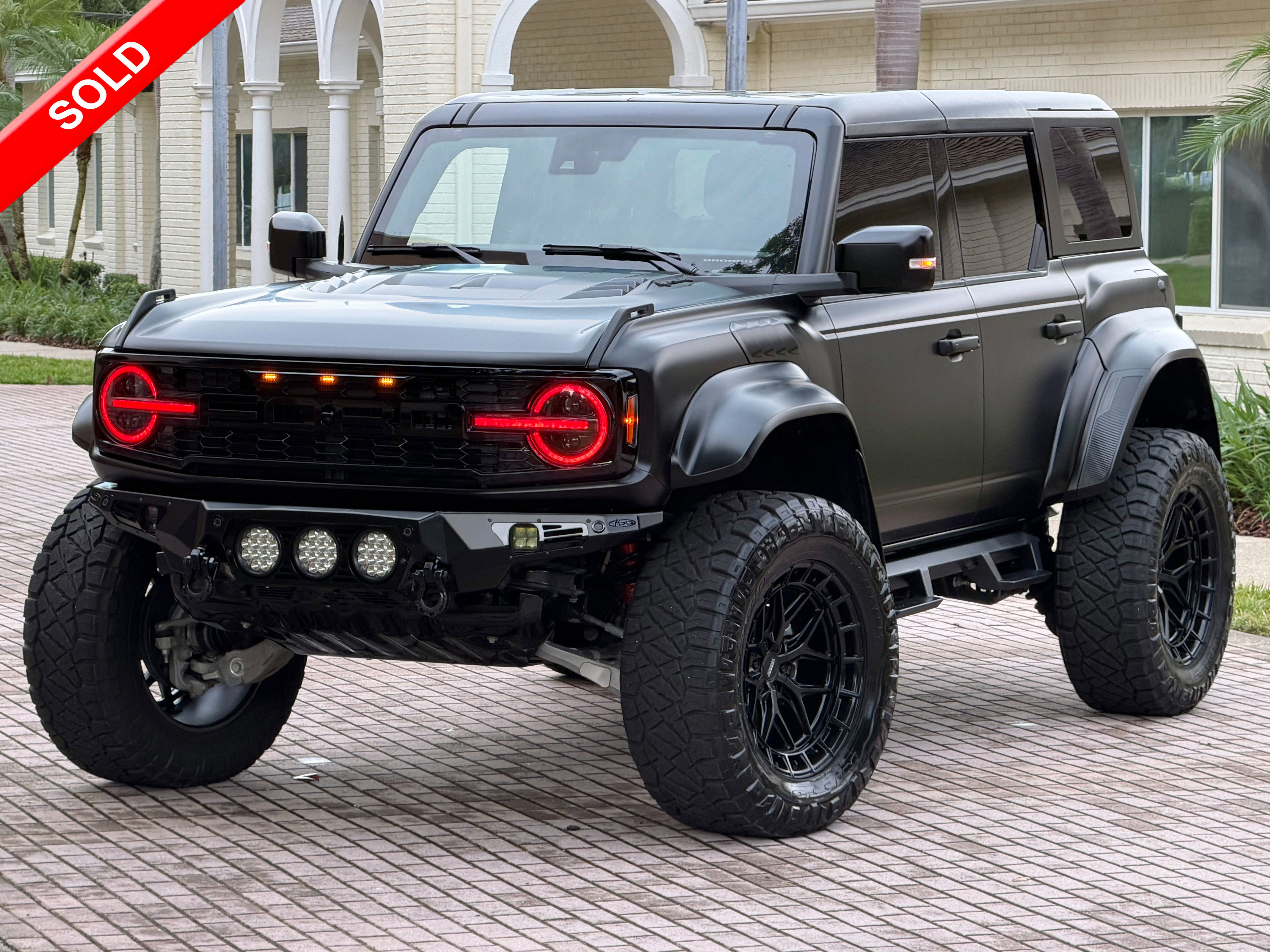 2024 Ford Bronco Raptor Matte Black Luxury Package Custom Lifted