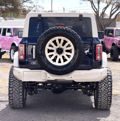 2025 Ford Bronco V6 Vintage Midnight Blue Wimbledon White Custom Paint Outer Banks Luxury Pkg