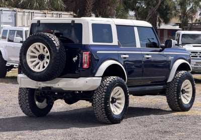 2025 Ford Bronco V6 Vintage Midnight Blue Wimbledon White Custom Paint Outer Banks Luxury Pkg