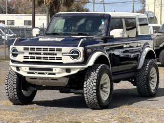 2025 Ford Bronco V6 Vintage Midnight Blue Wimbledon White Custom Paint Outer Banks Luxury Pkg